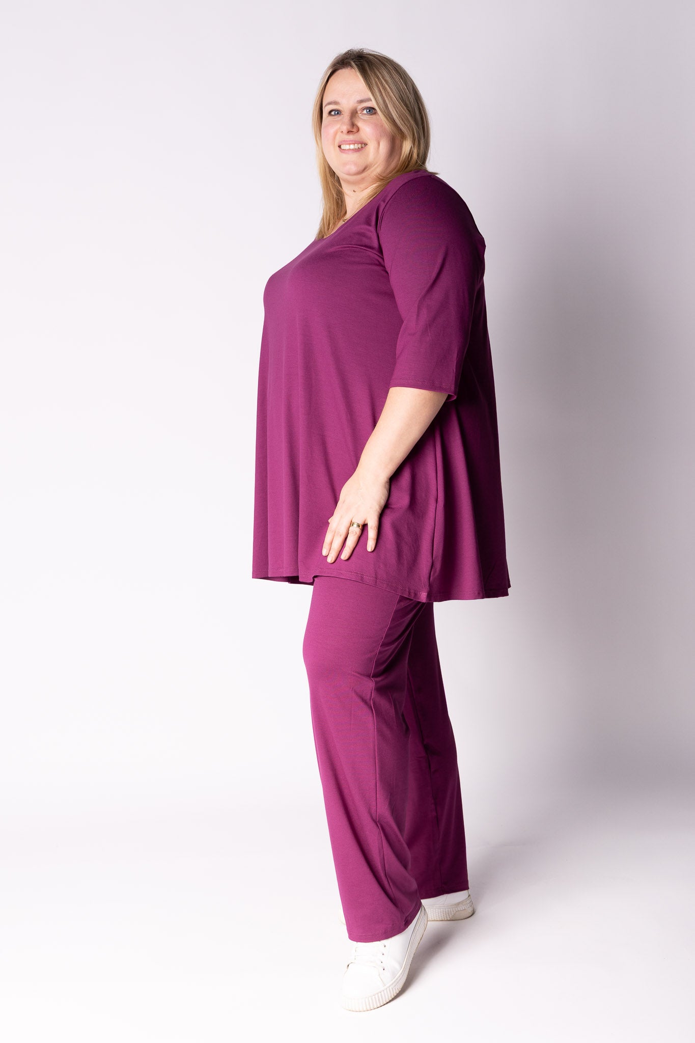 Top Durkje | 3/4 mouwen | Viscose | A-lijn | 90/96 cm