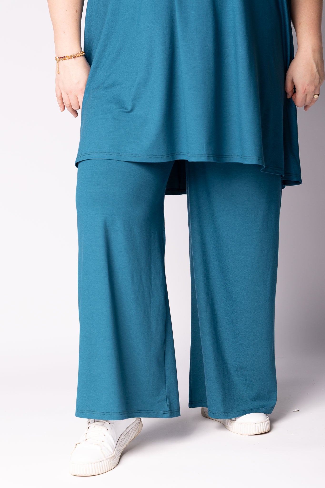 Wijde Broek Judith met Zakken | Viscose | 3 Lengtes (68/74/80 cm)