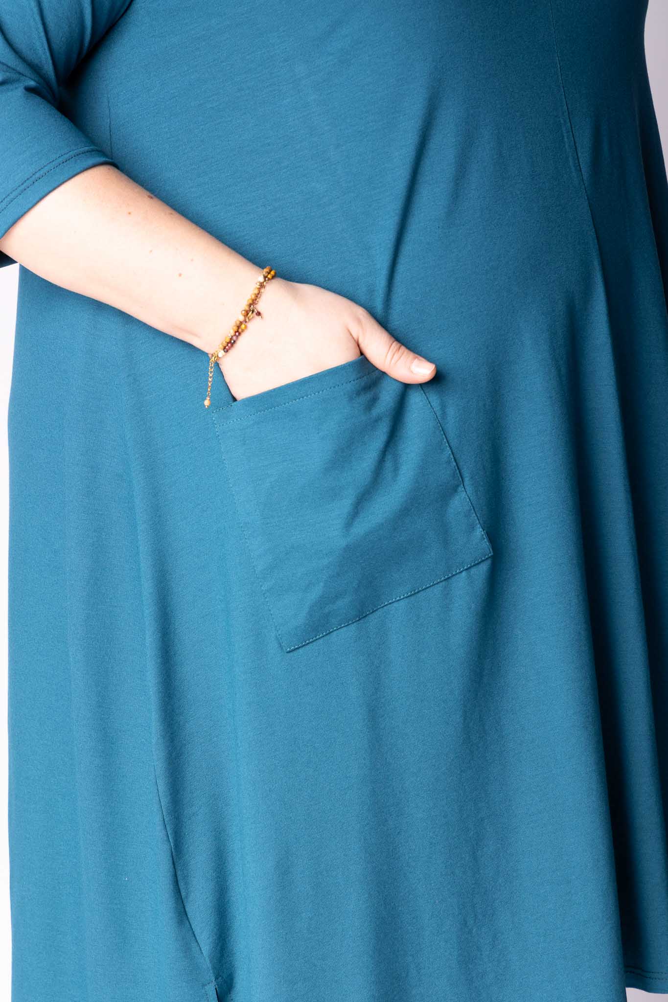Tuniek Gonny | A-lijn | 3/4 mouw | Viscose | 110 cm