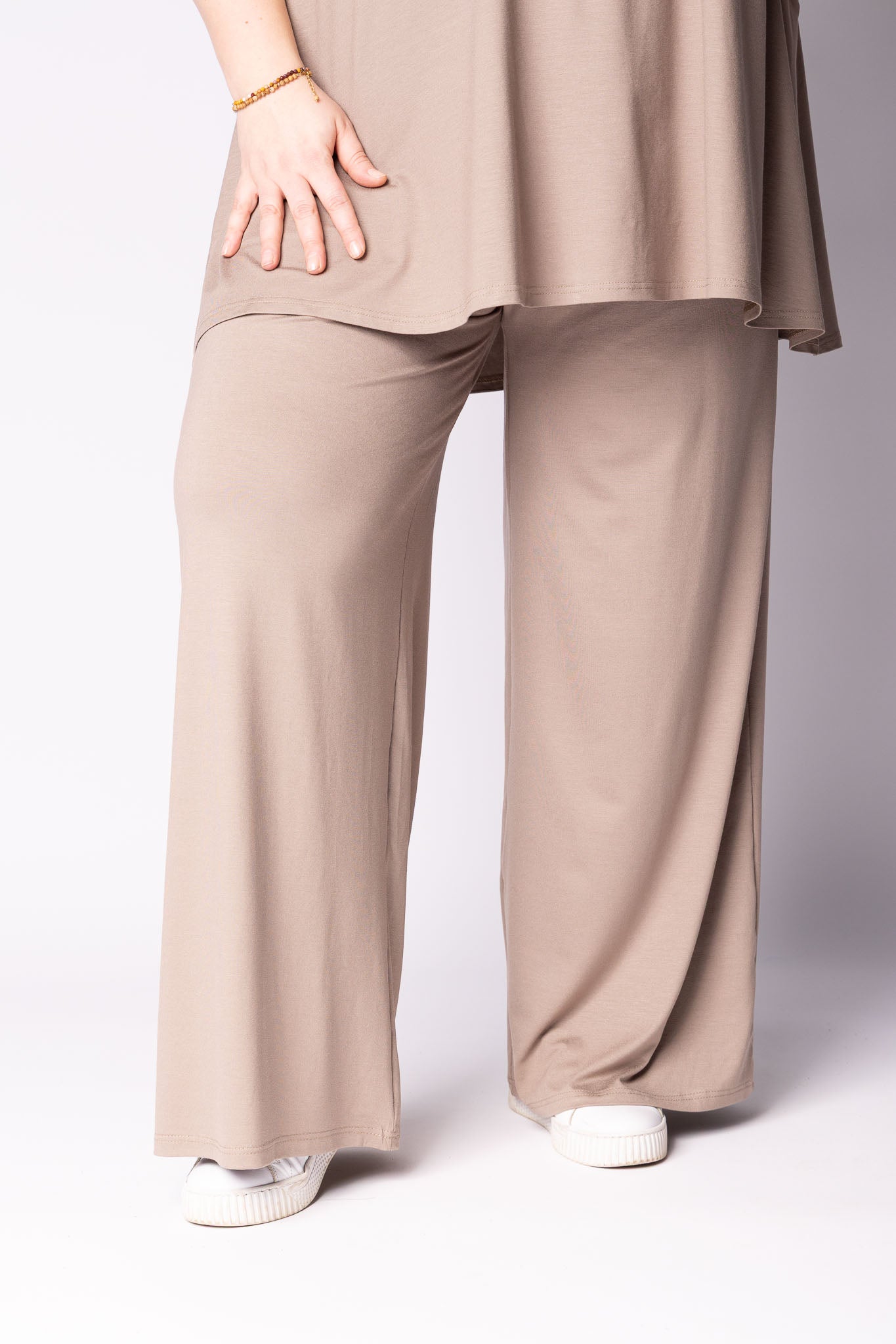 Wijde Broek Judith met Zakken | Viscose | 3 Lengtes (68/74/80 cm)