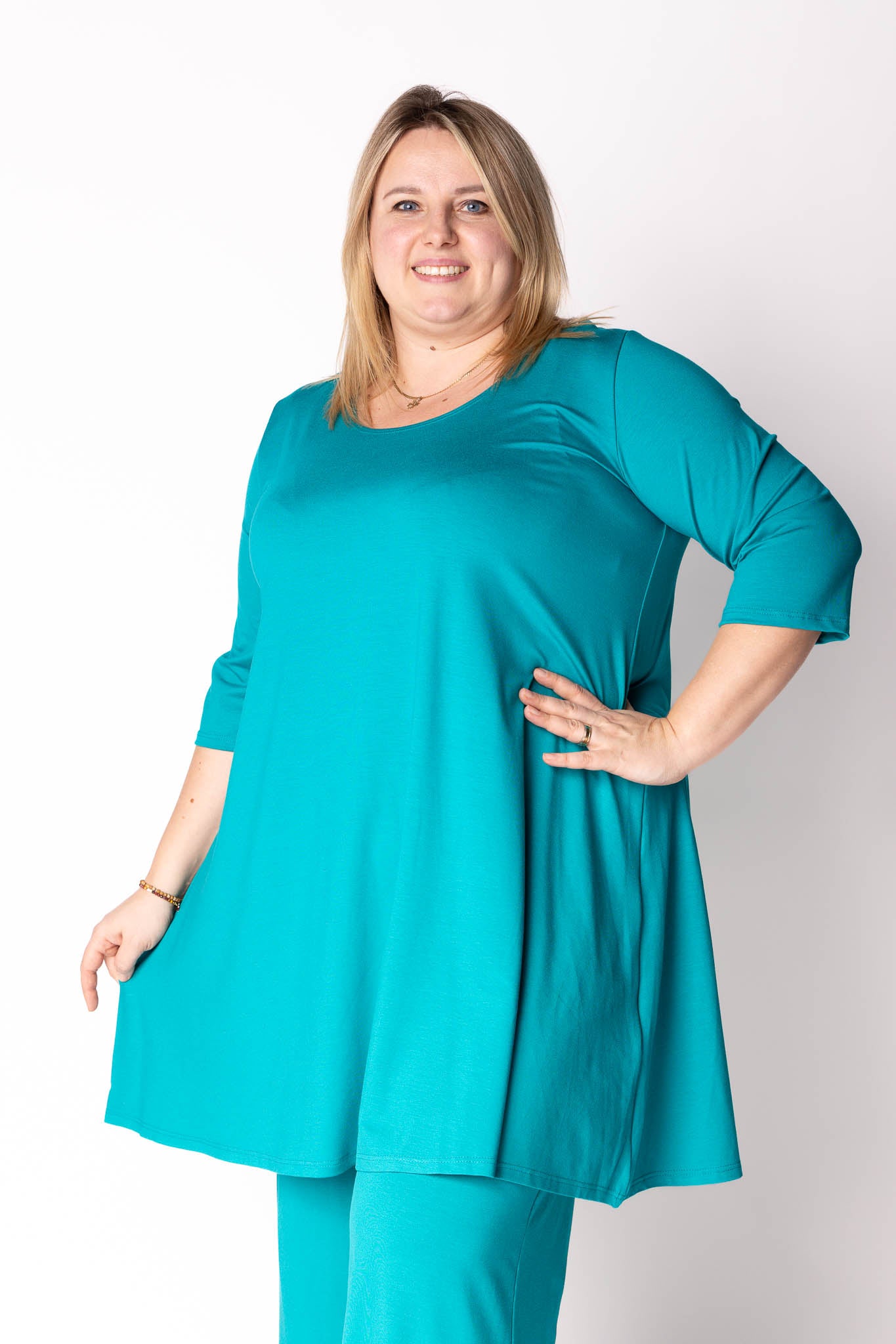 Top Durkje | 3/4 mouwen | Viscose | A-lijn | 90/96 cm