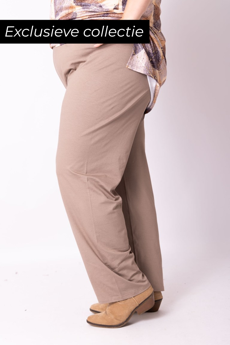 Klassieke broek rechte pijpen viscose 83 cm binnenbeenlengte