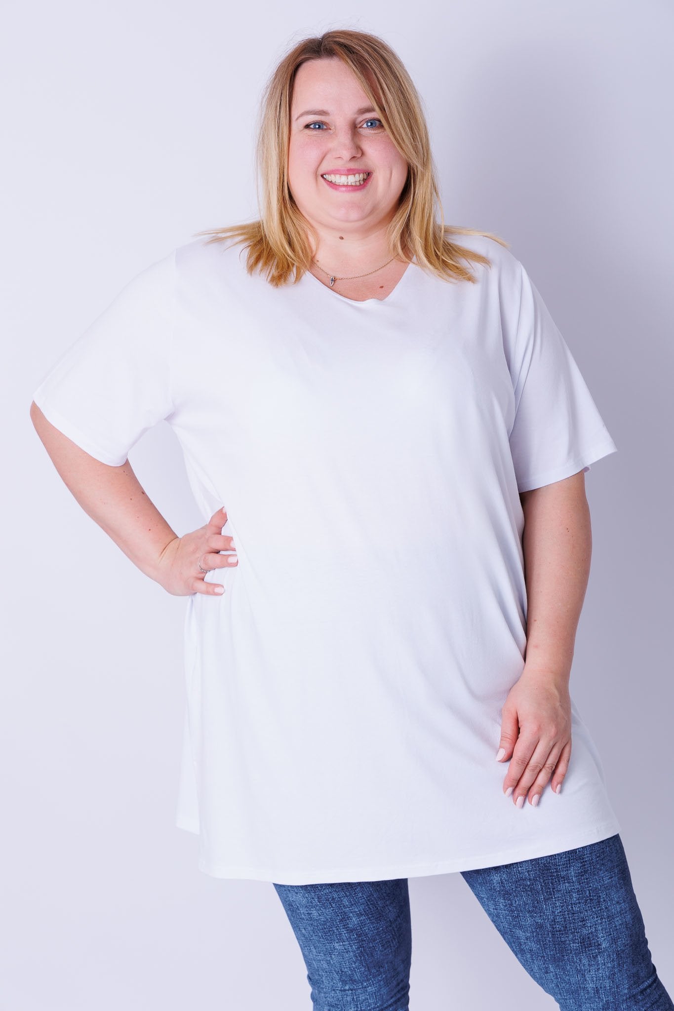 T-shirt Eva viscose 90cm zomer kleurtjes