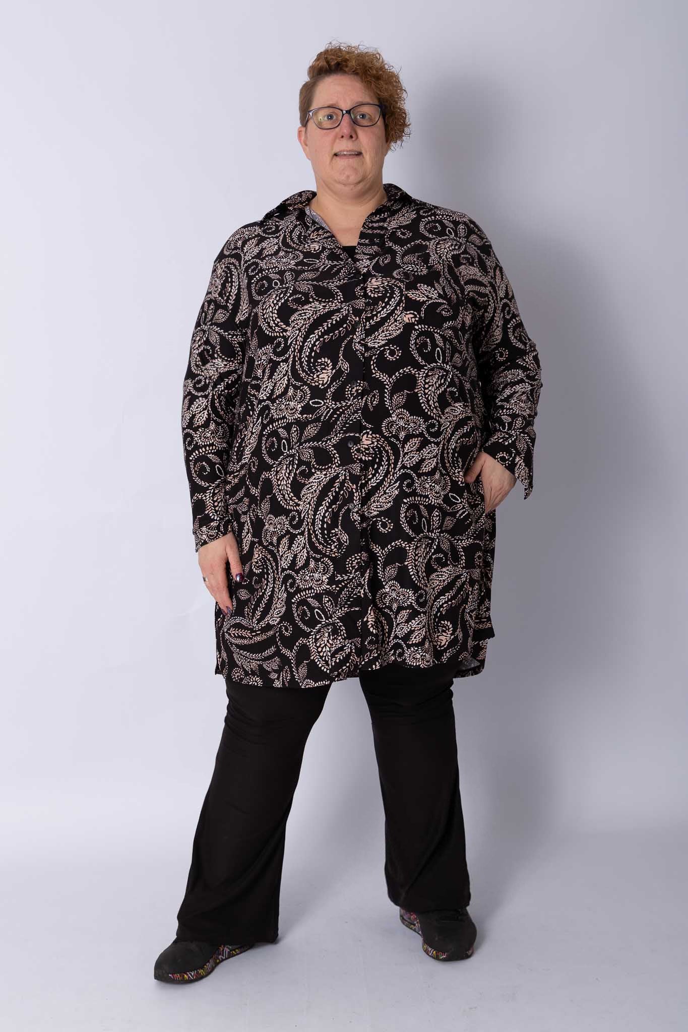 Blouse Tonny A-lijn paisley kimo