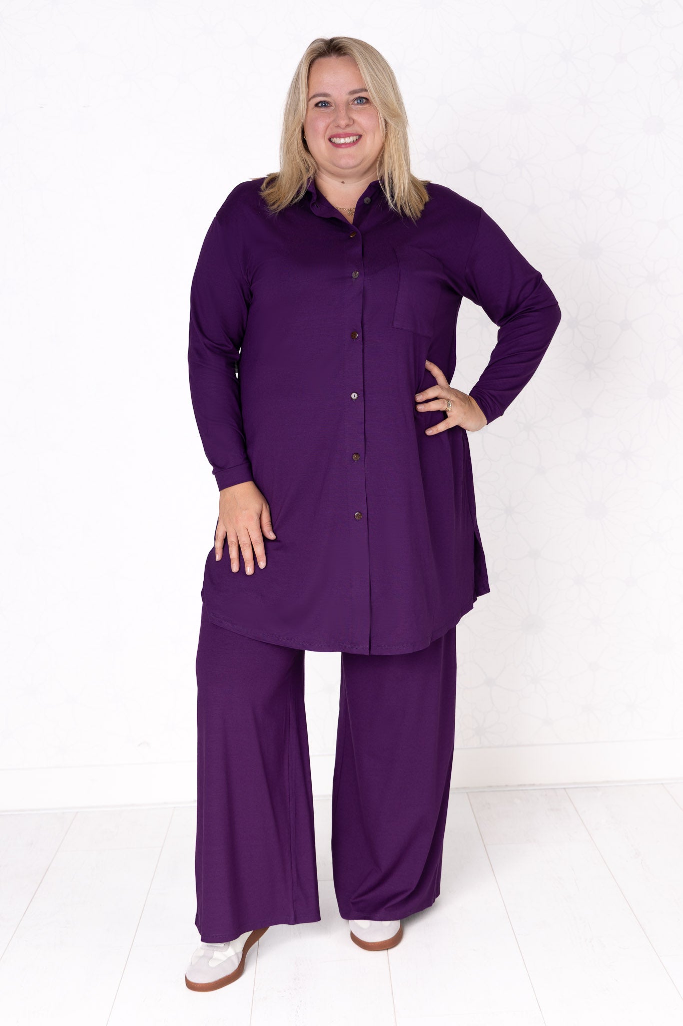 Blouse Tonny | A-lijn | lange mouw | Viscose | 105cm
