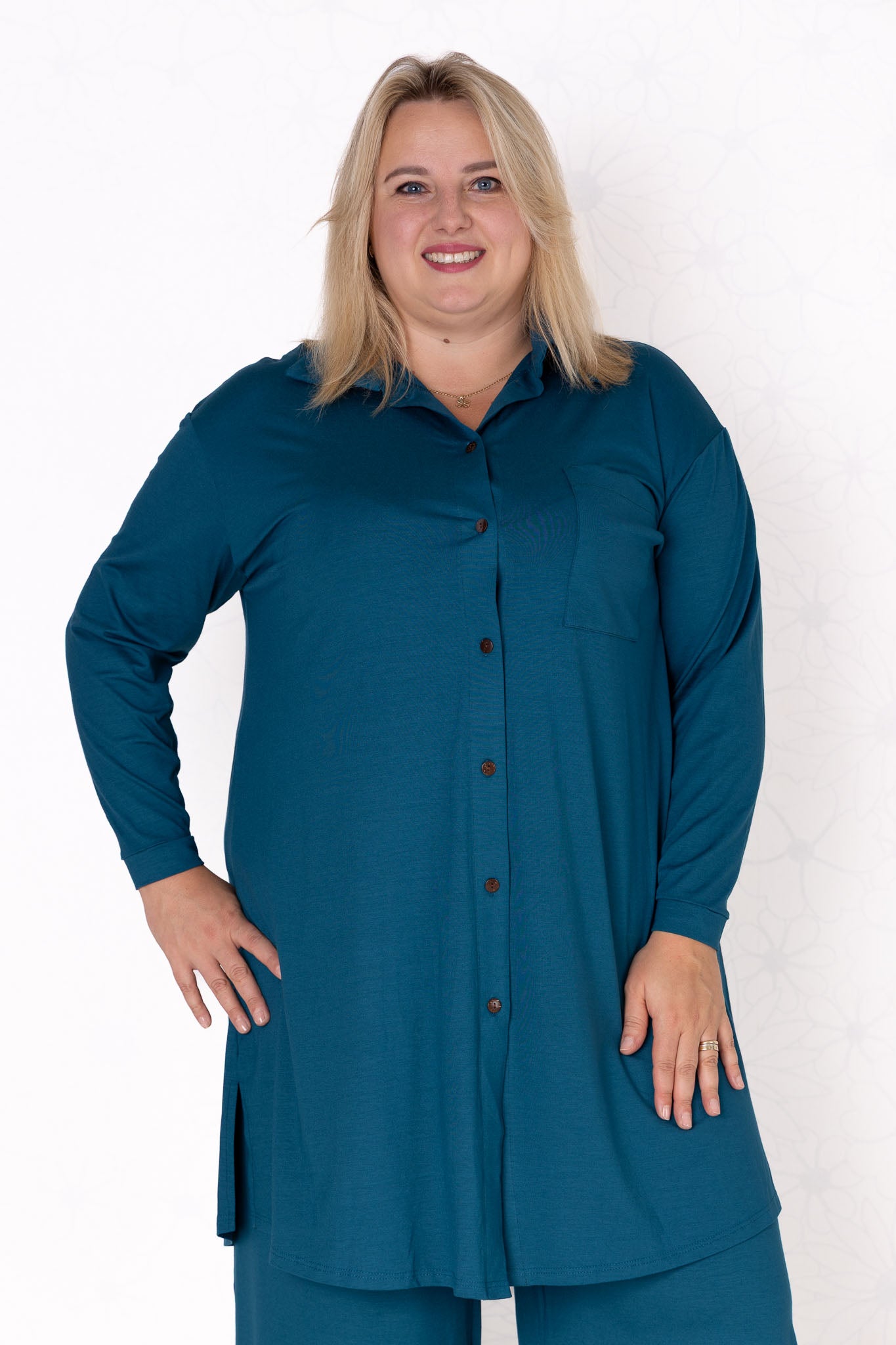 Blouse Tonny | A-lijn | lange mouw | Viscose | 105cm