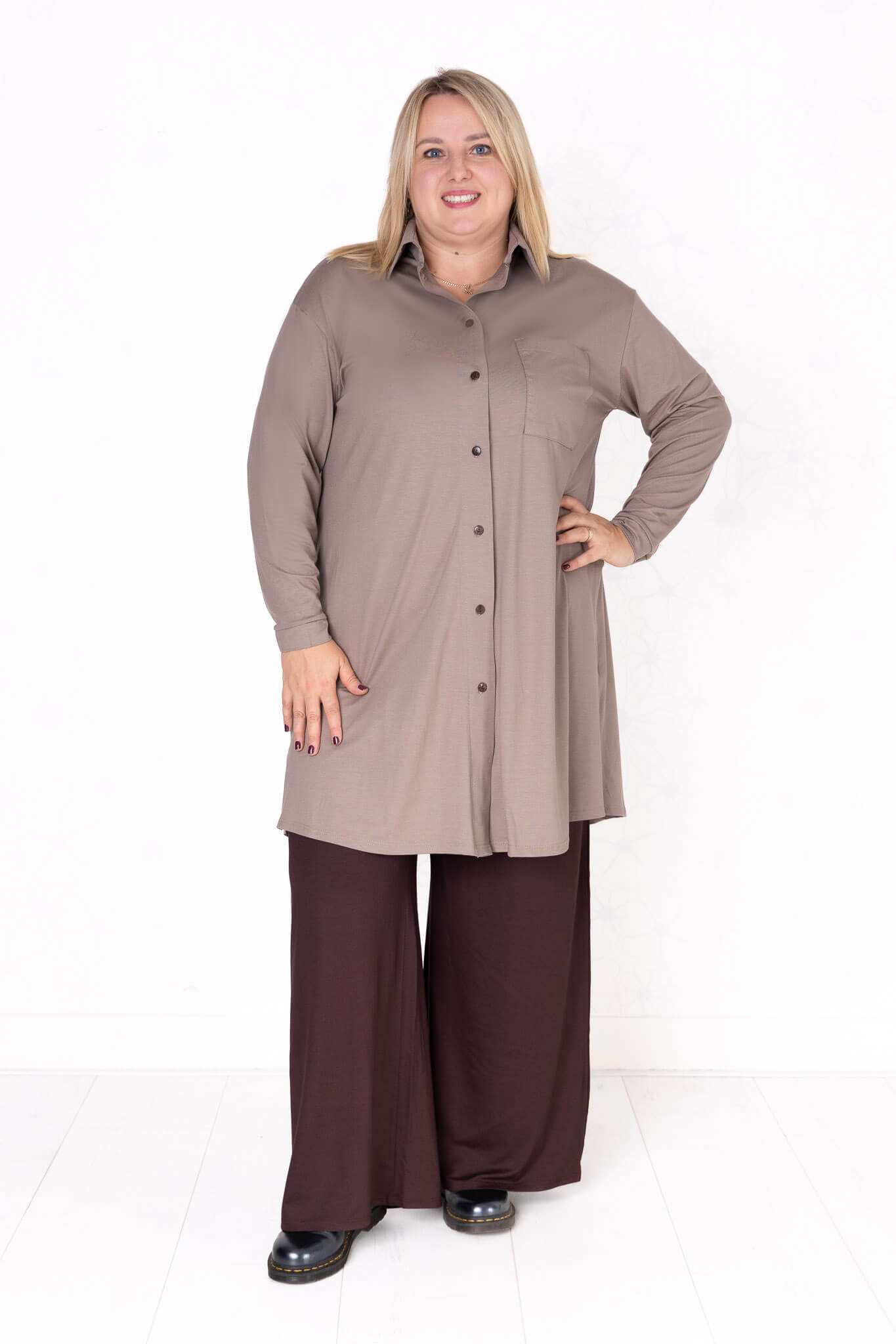 Blouse Tonny | A-lijn | lange mouw | Viscose | 105cm