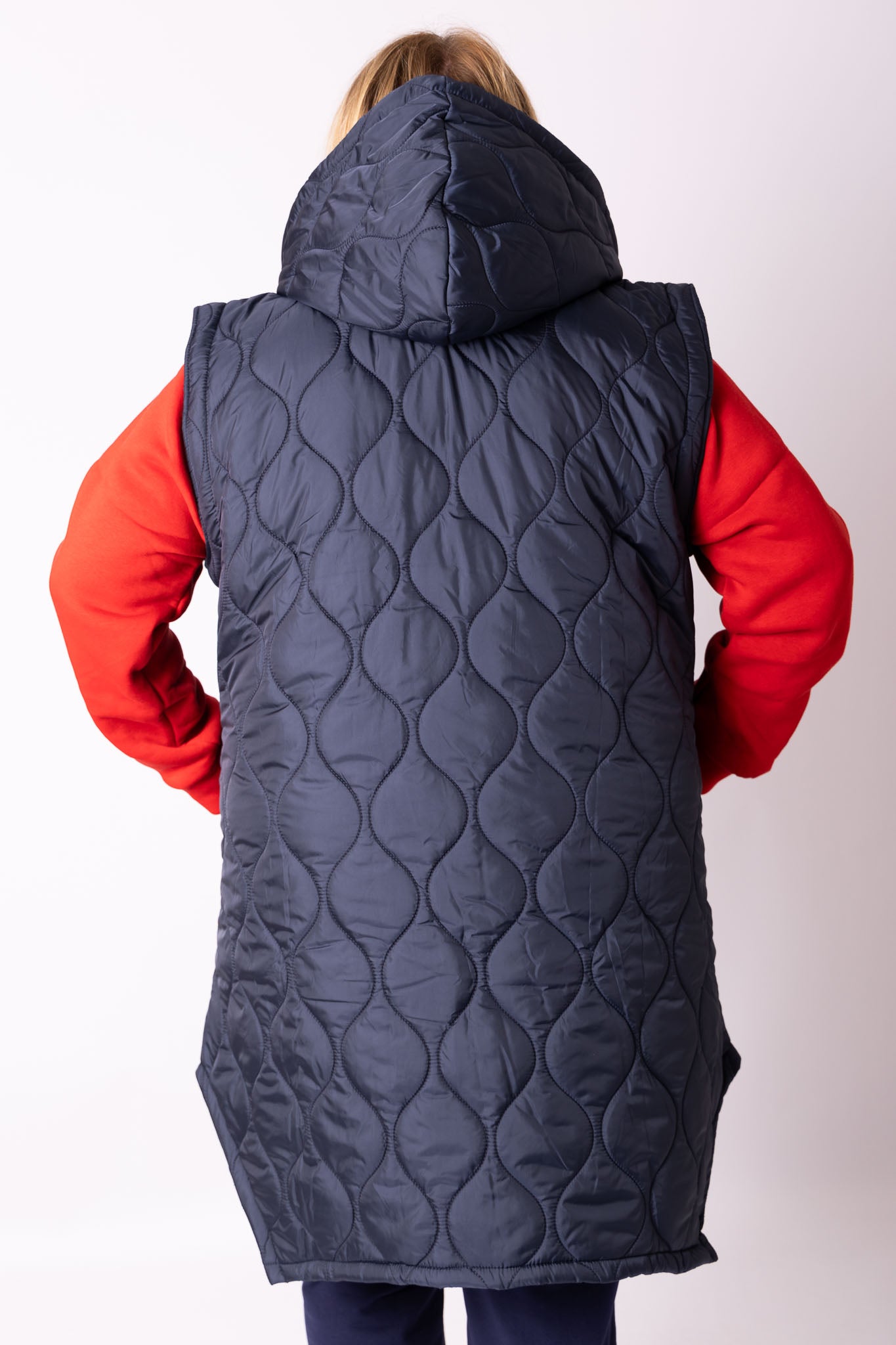 Bodywarmer met capuchon t/m maat 52