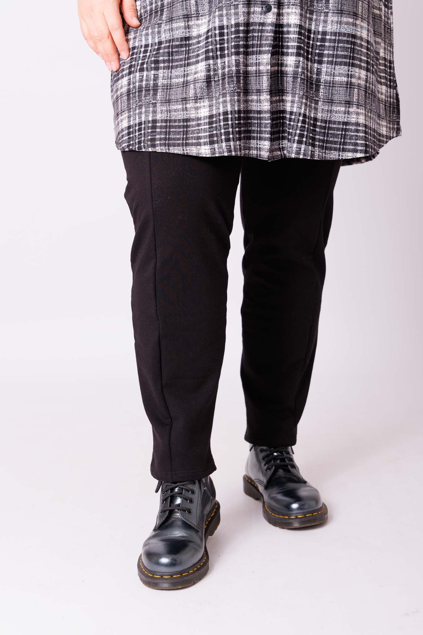 Damesbroek zoals leggings met zakken katoen