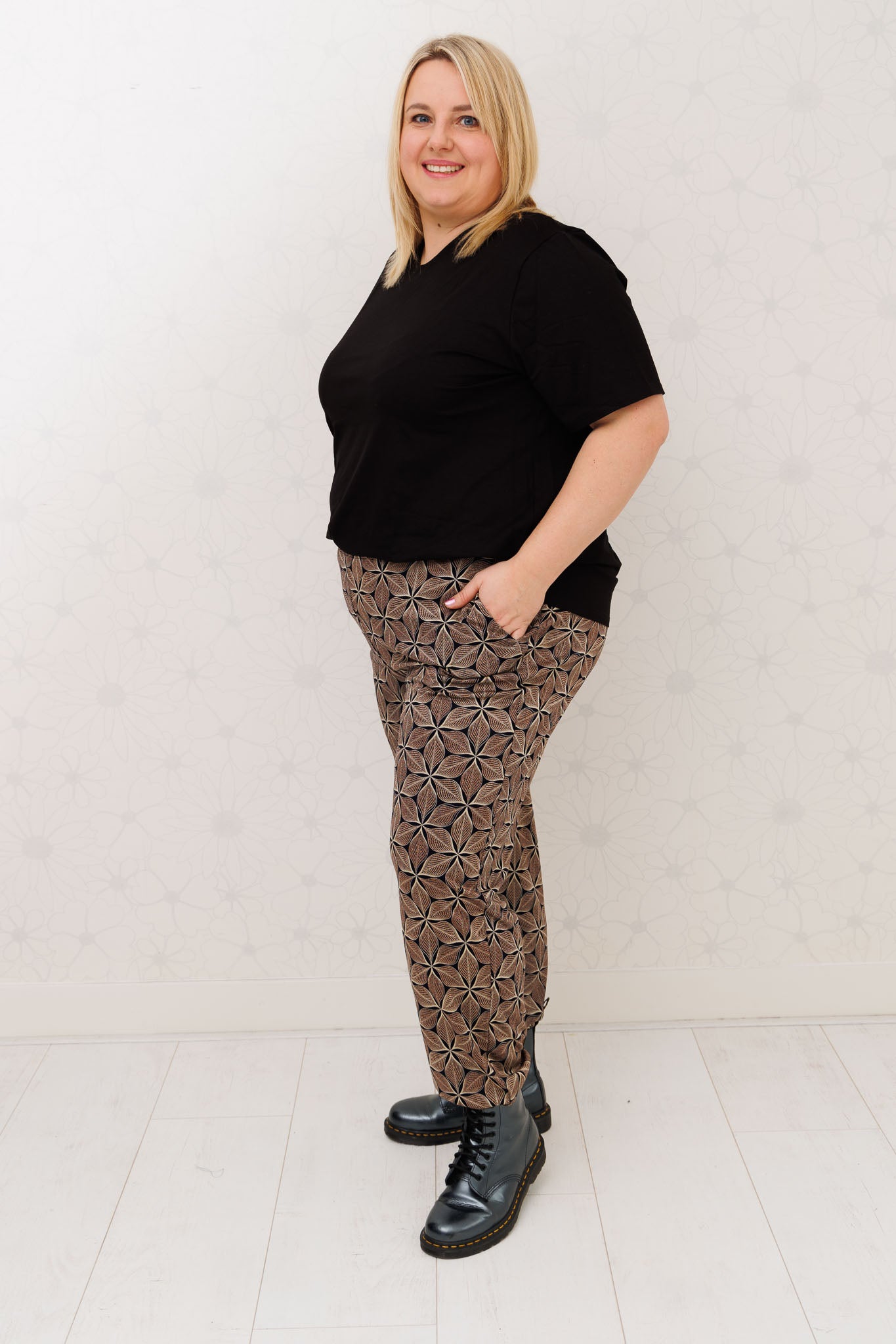Broek Esther met zakken caleidoscoop | binnenbeen circa. 75cm