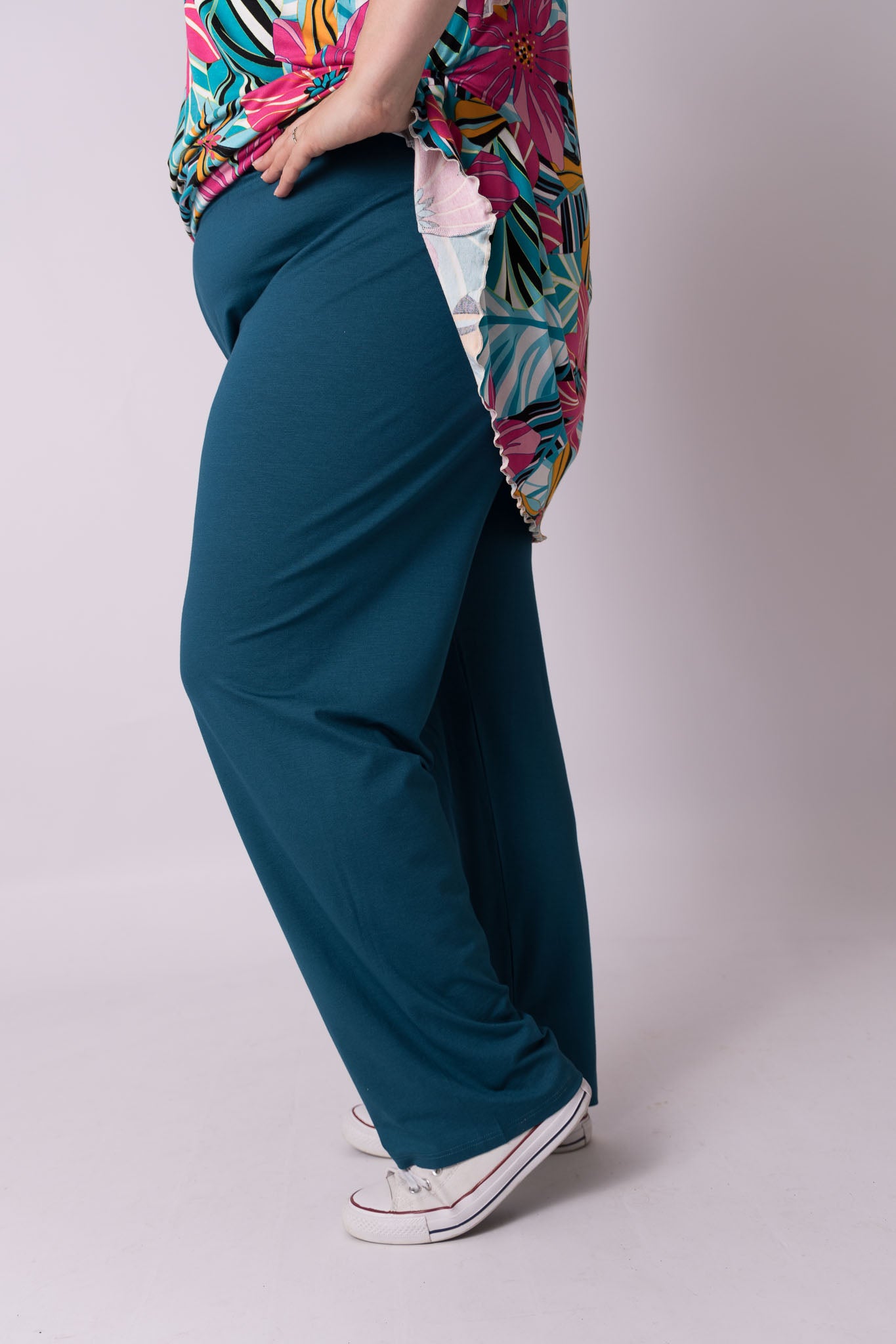 Klassieke broek rechte pijpen viscose 68 cm binnenbeenlengte