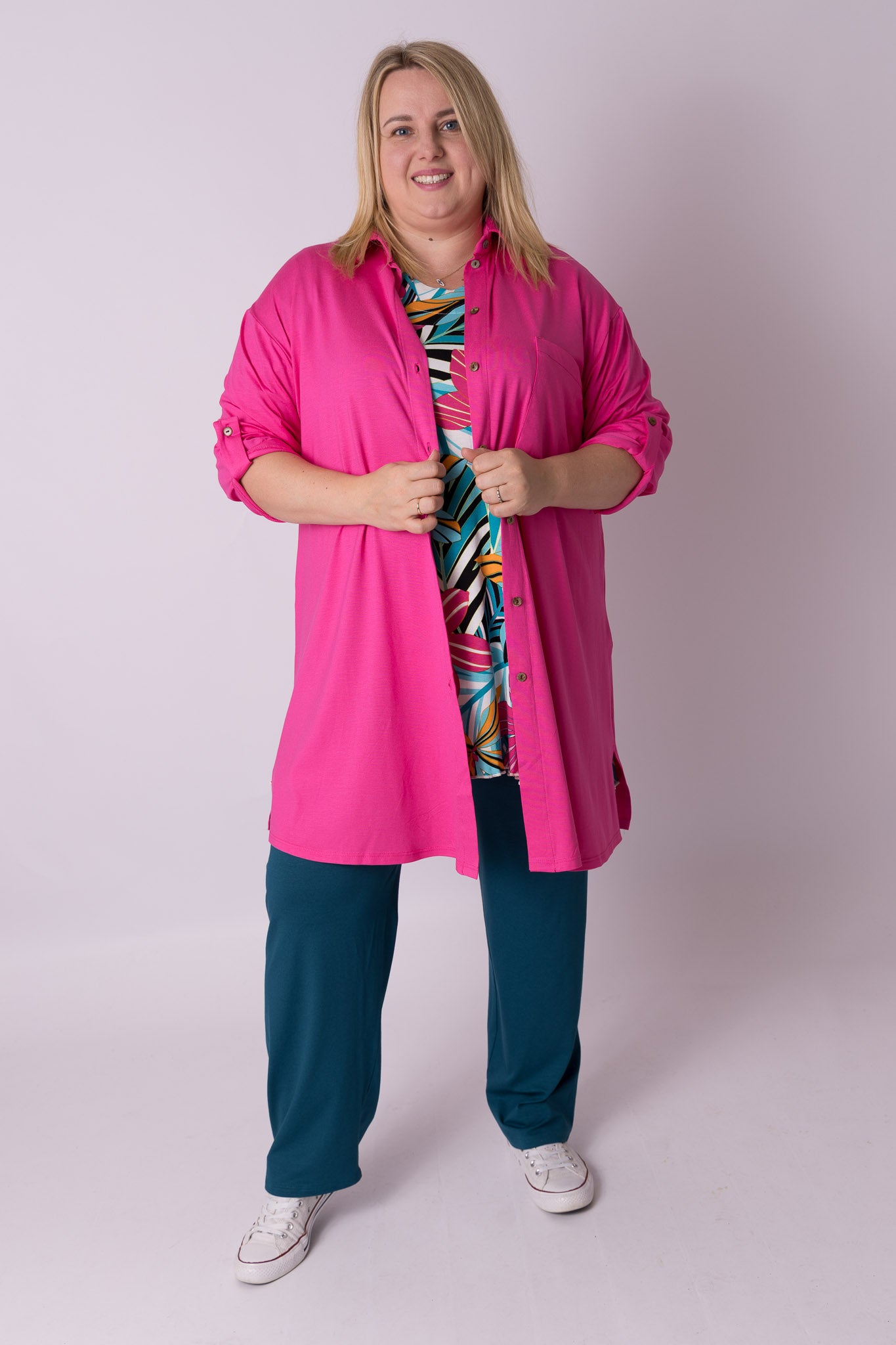 Klassieke broek rechte pijpen viscose | binnenbeenlengte 70-75cm
