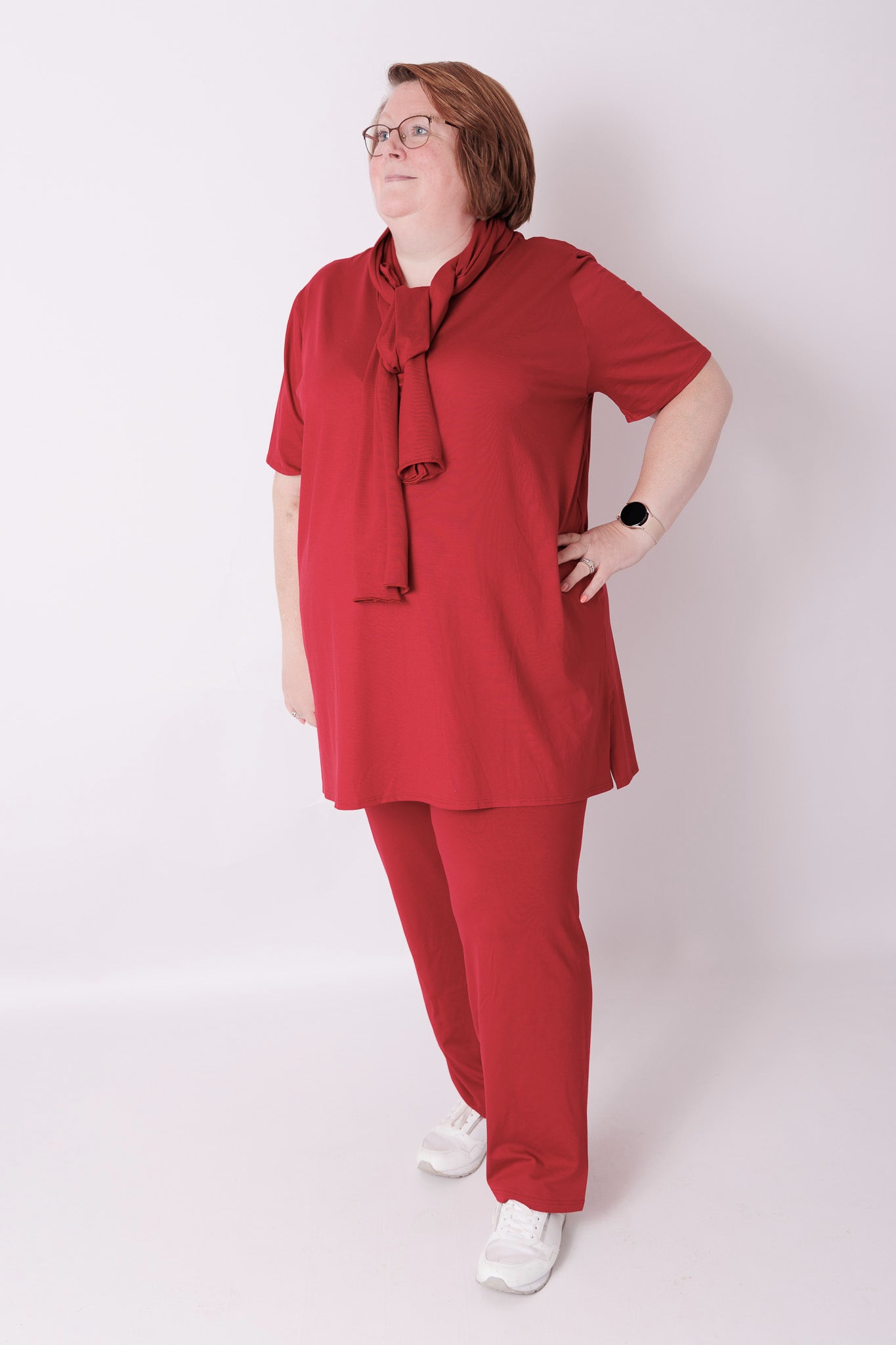 Klassieke broek rechte pijpen viscose | binnenbeenlengte 70-75cm