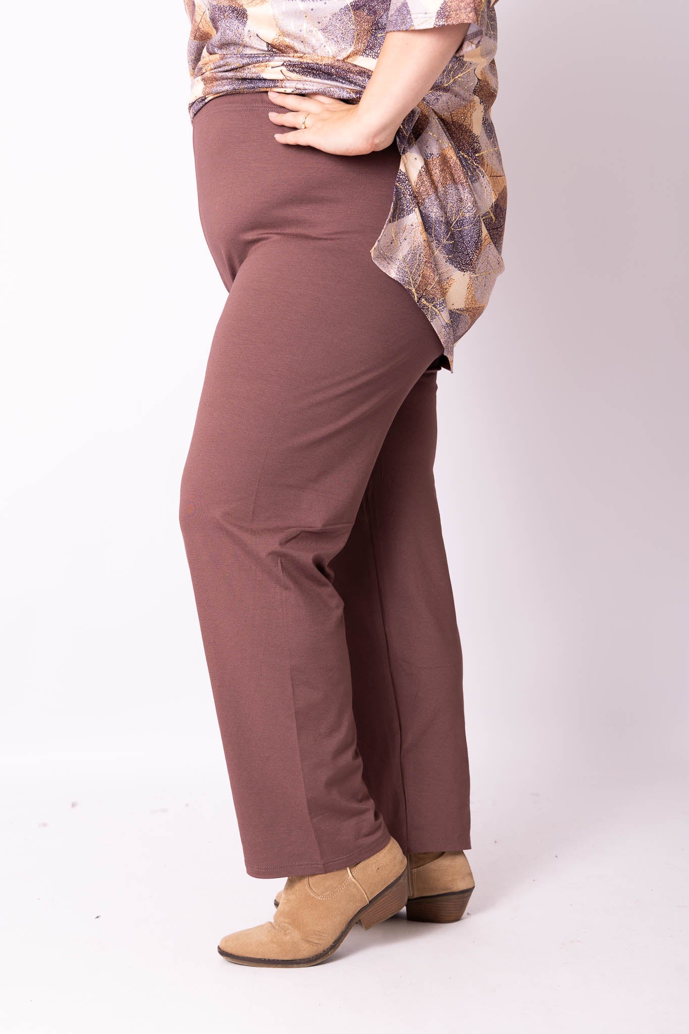 Klassieke broek rechte pijpen viscose | binnenbeenlengte 70-75cm