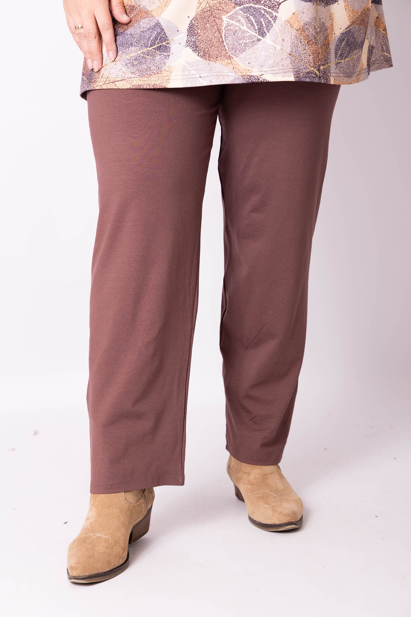 Klassieke broek rechte pijpen viscose | binnenbeenlengte 70-75cm