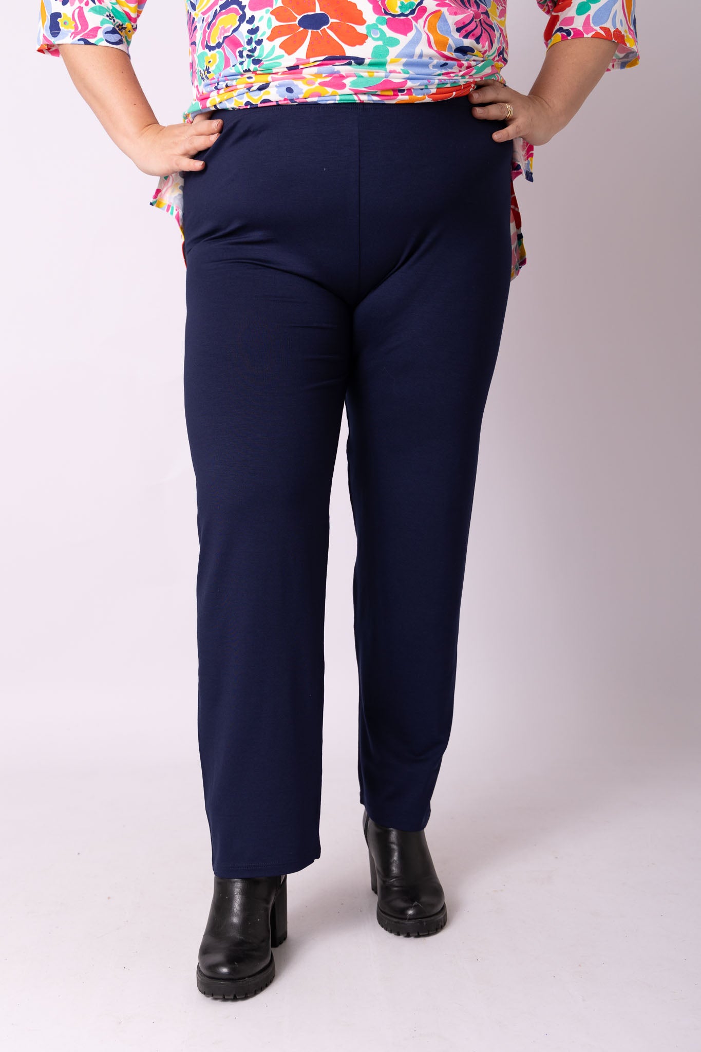 Klassieke broek rechte pijpen viscose 68 cm binnenbeenlengte
