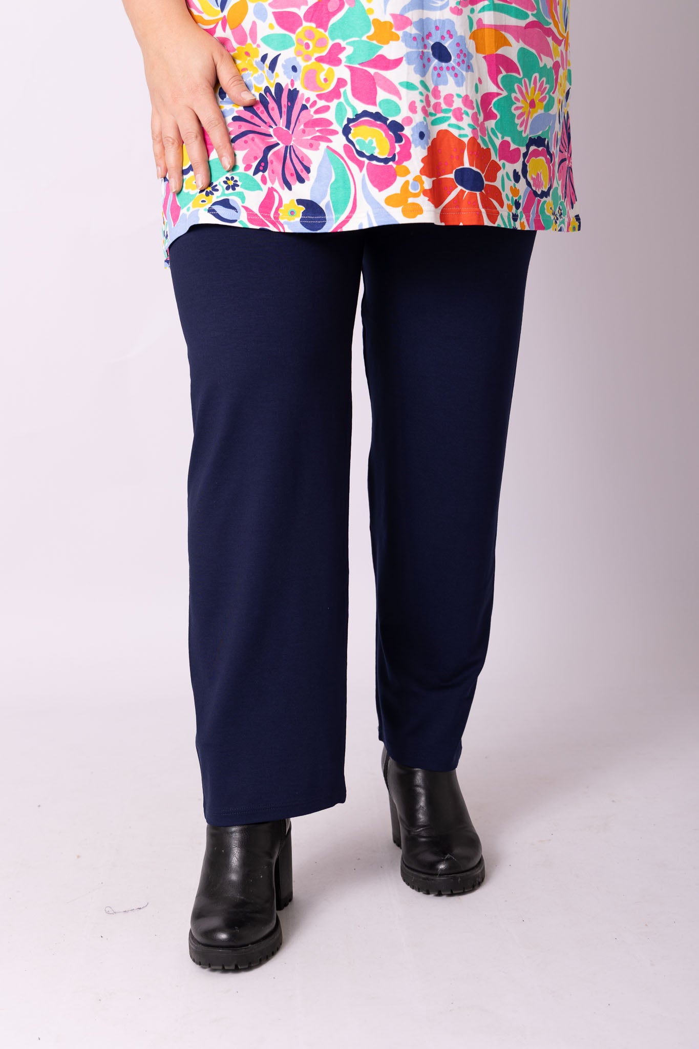 Klassieke broek rechte pijpen viscose 83 cm binnenbeenlengte