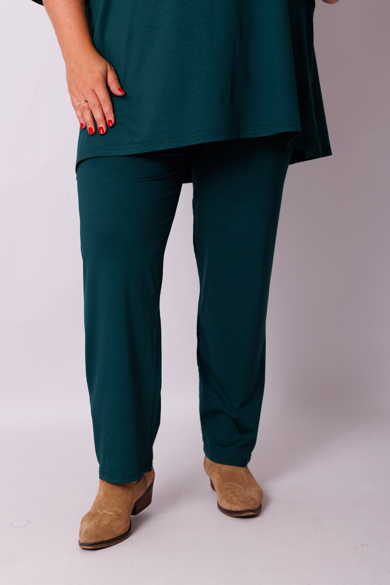 Klassieke broek rechte pijpen viscose | binnenbeenlengte 70-75cm
