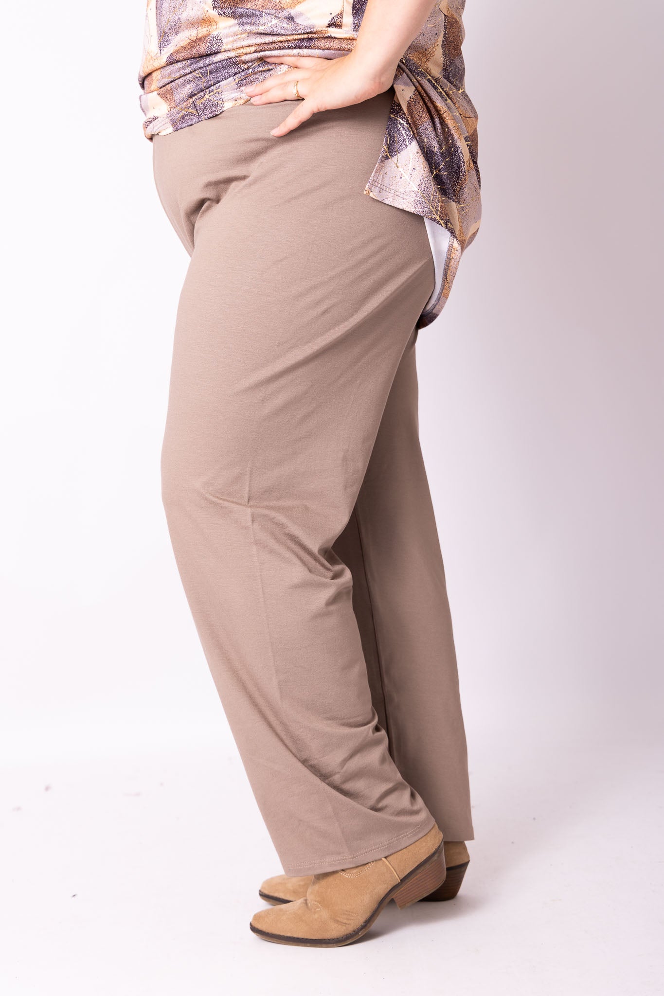 Klassieke broek rechte pijpen viscose | binnenbeenlengte 70-75cm