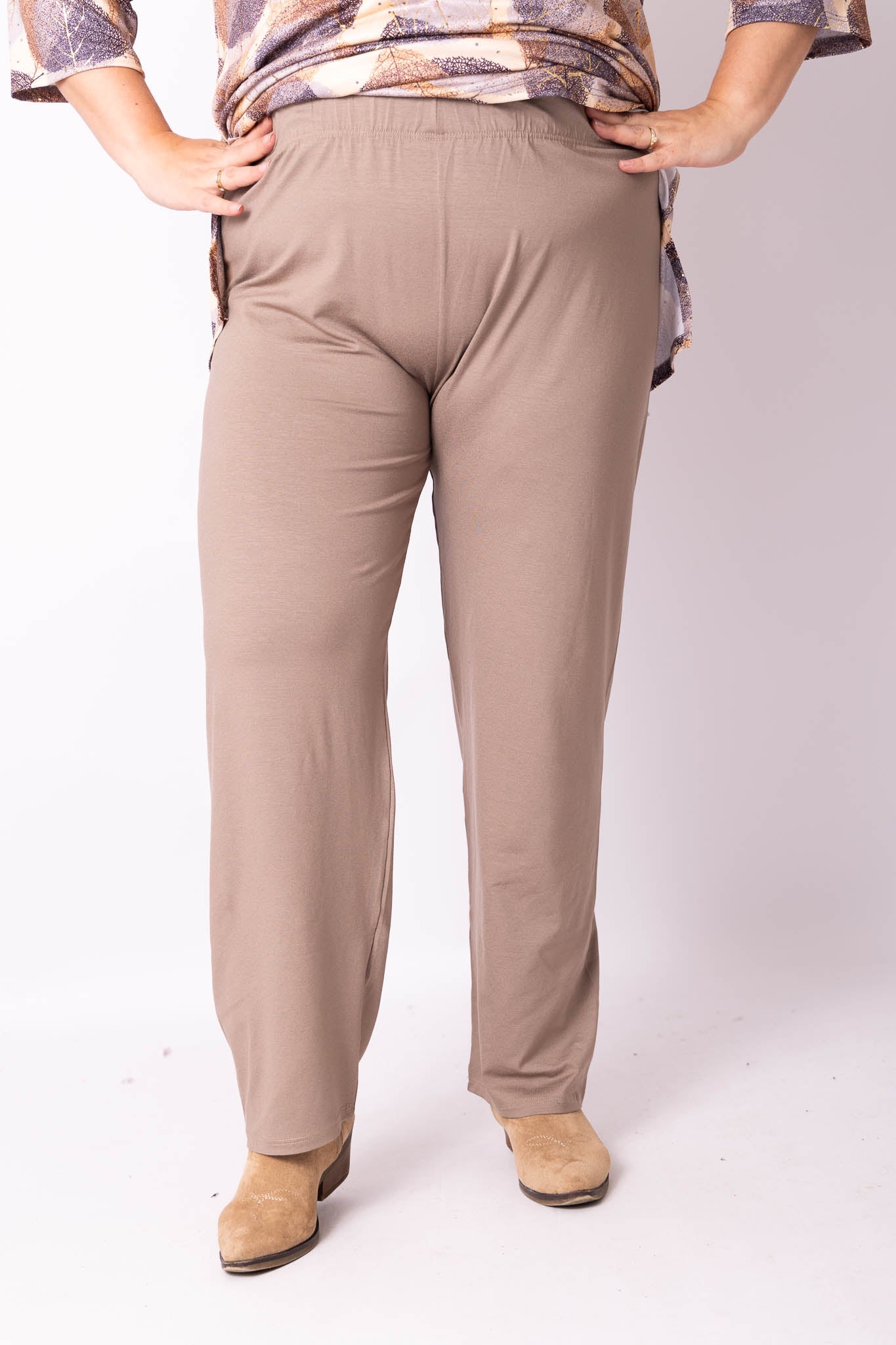 Klassieke broek rechte pijpen viscose | binnenbeenlengte 70-75cm