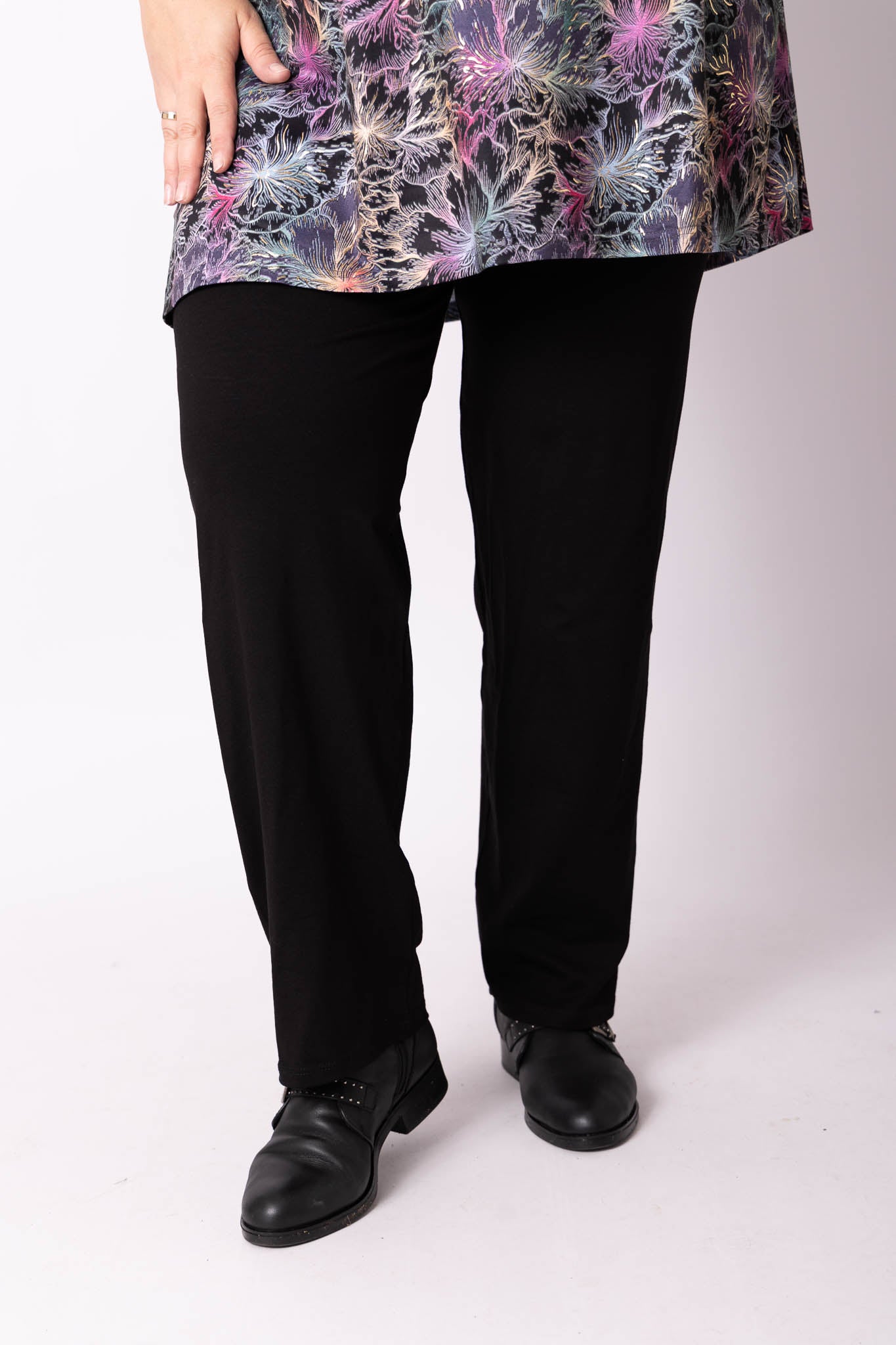 Klassieke broek rechte pijpen viscose 73 cm binnenbeenlengte