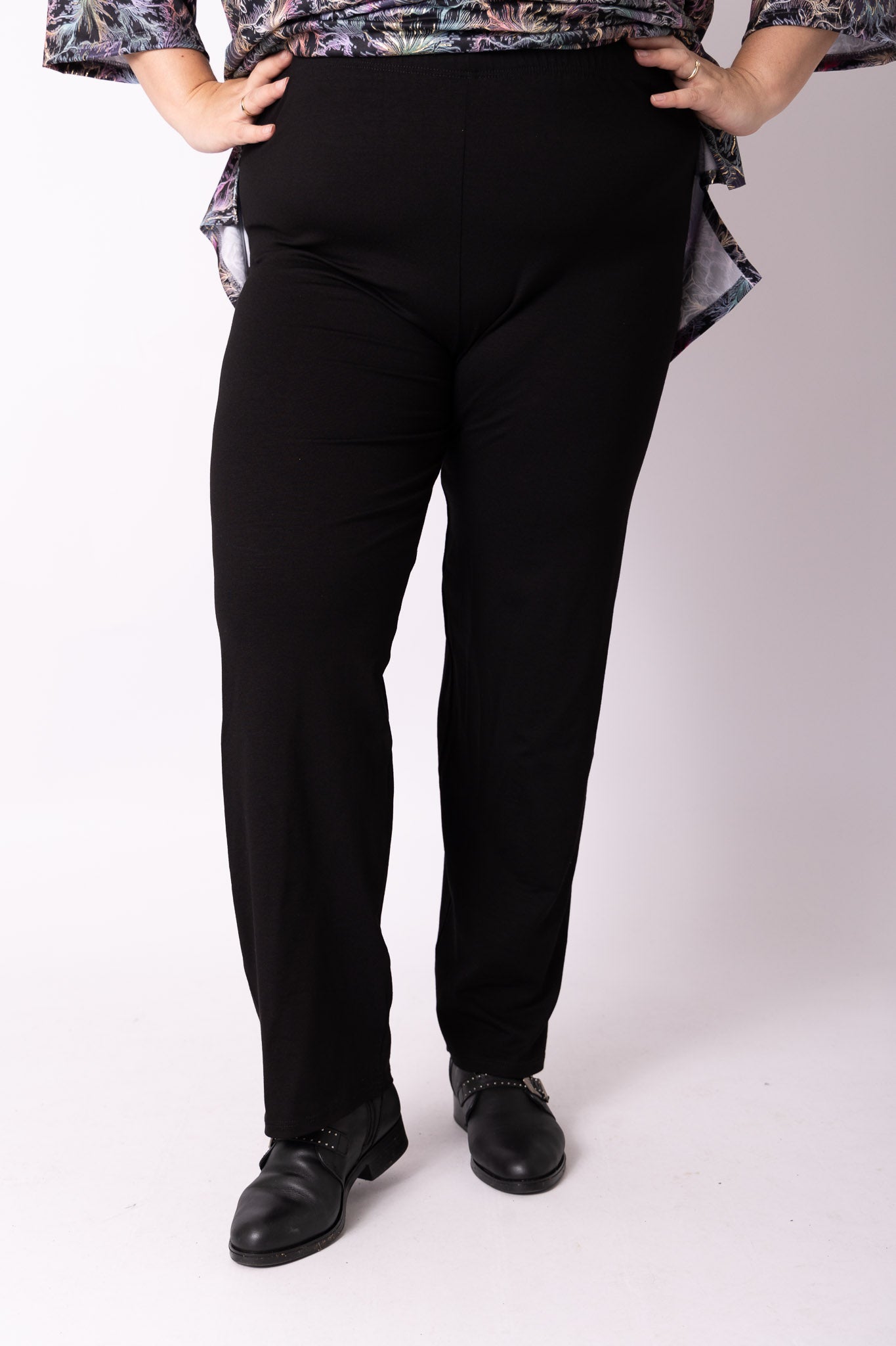 Klassieke broek rechte pijpen viscose 83 cm binnenbeenlengte