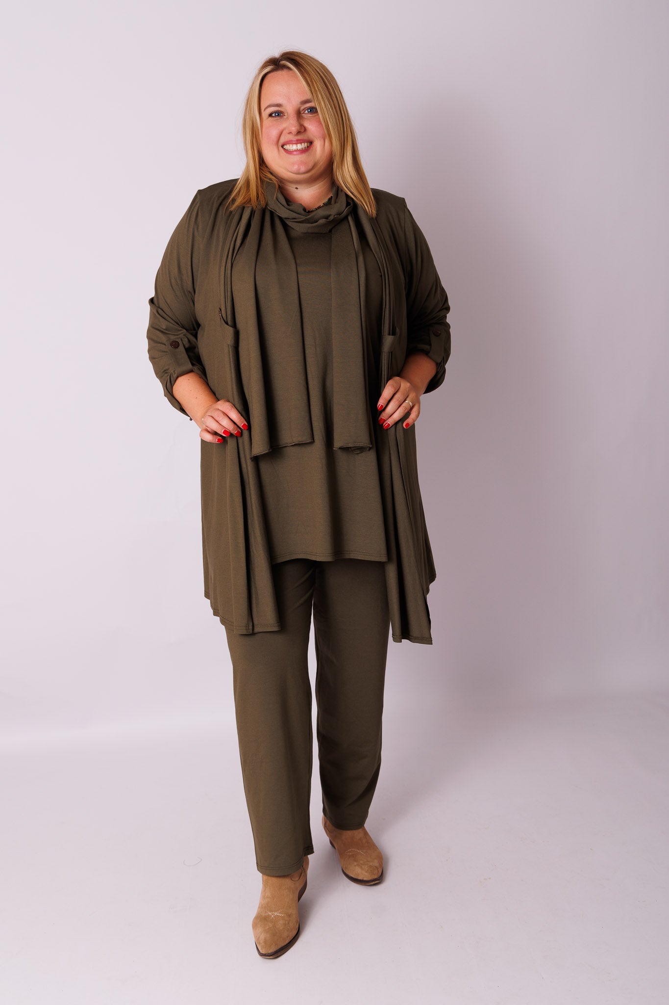 Klassieke broek rechte pijpen viscose | binnenbeenlengte 70-75cm