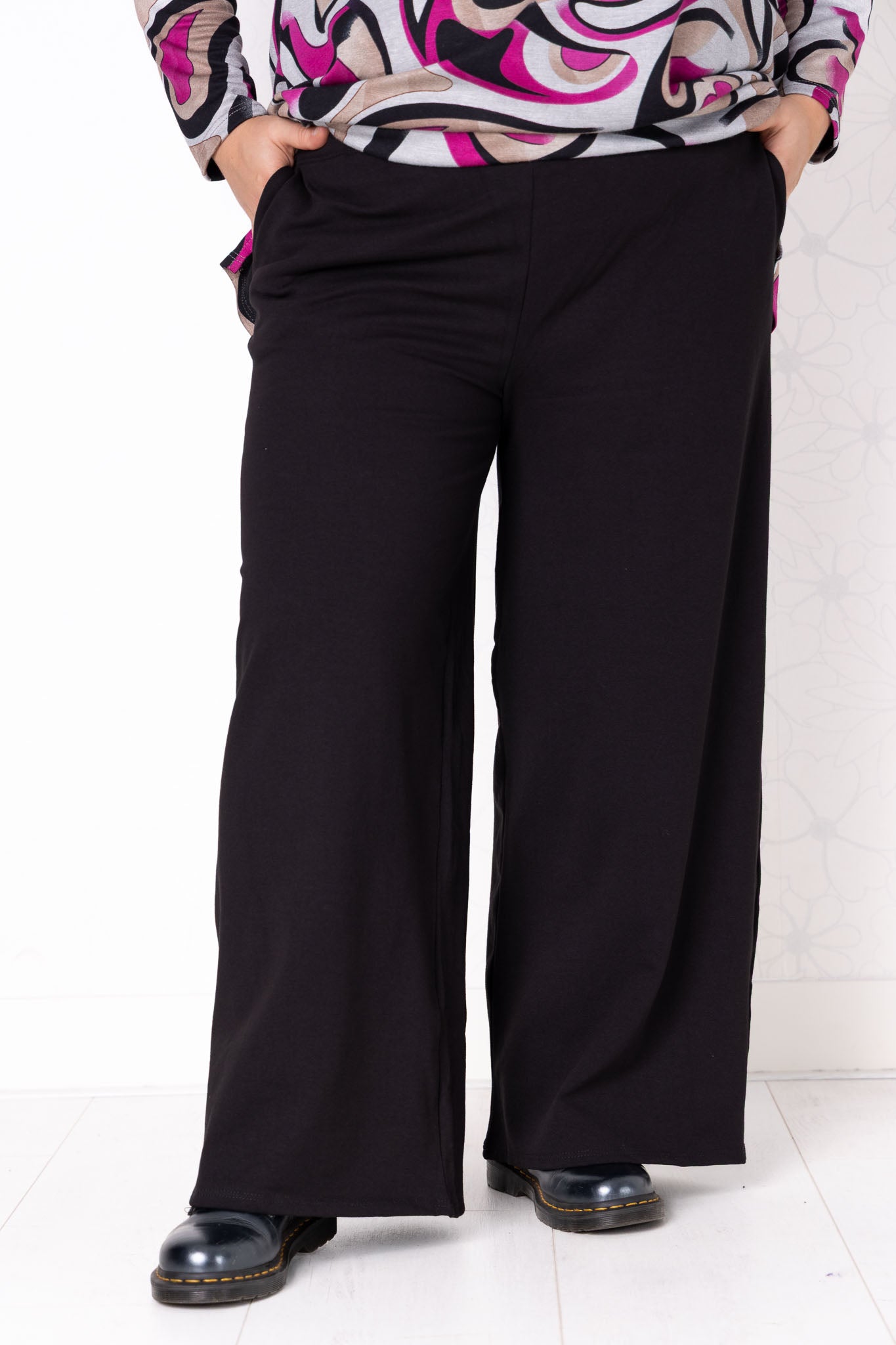 Wijde broek Suzette | met zakken | katoen | twee lengtes 68-75cm