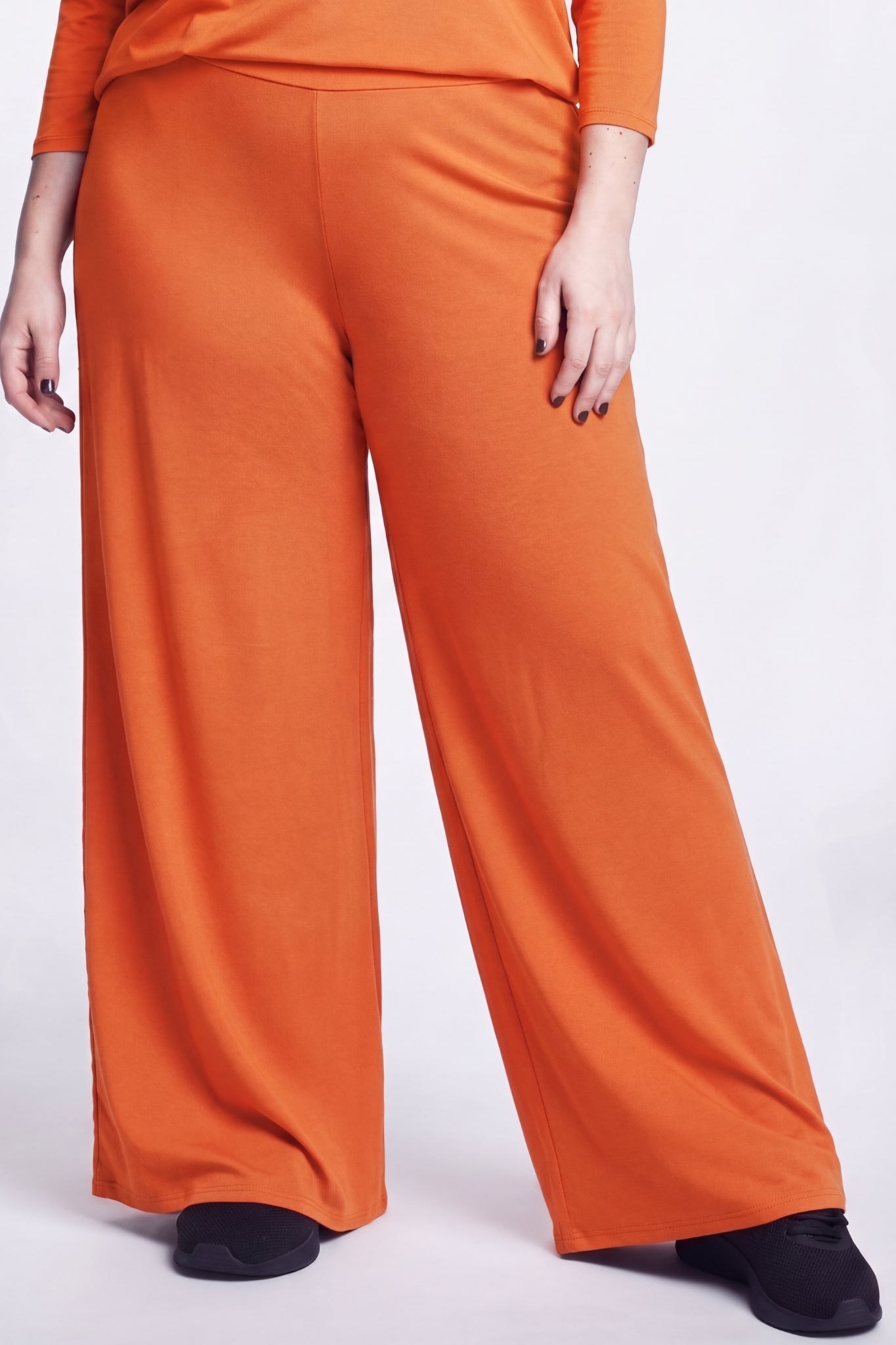 Wijde Broek Judith met Zakken | Viscose | 3 Lengtes (68/74/80 cm)