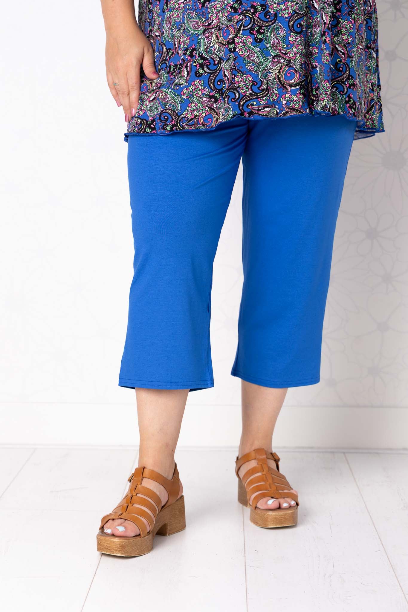 Driekwart klassieke broek | Viscose | ca. 56 cm binnenbeenlengte