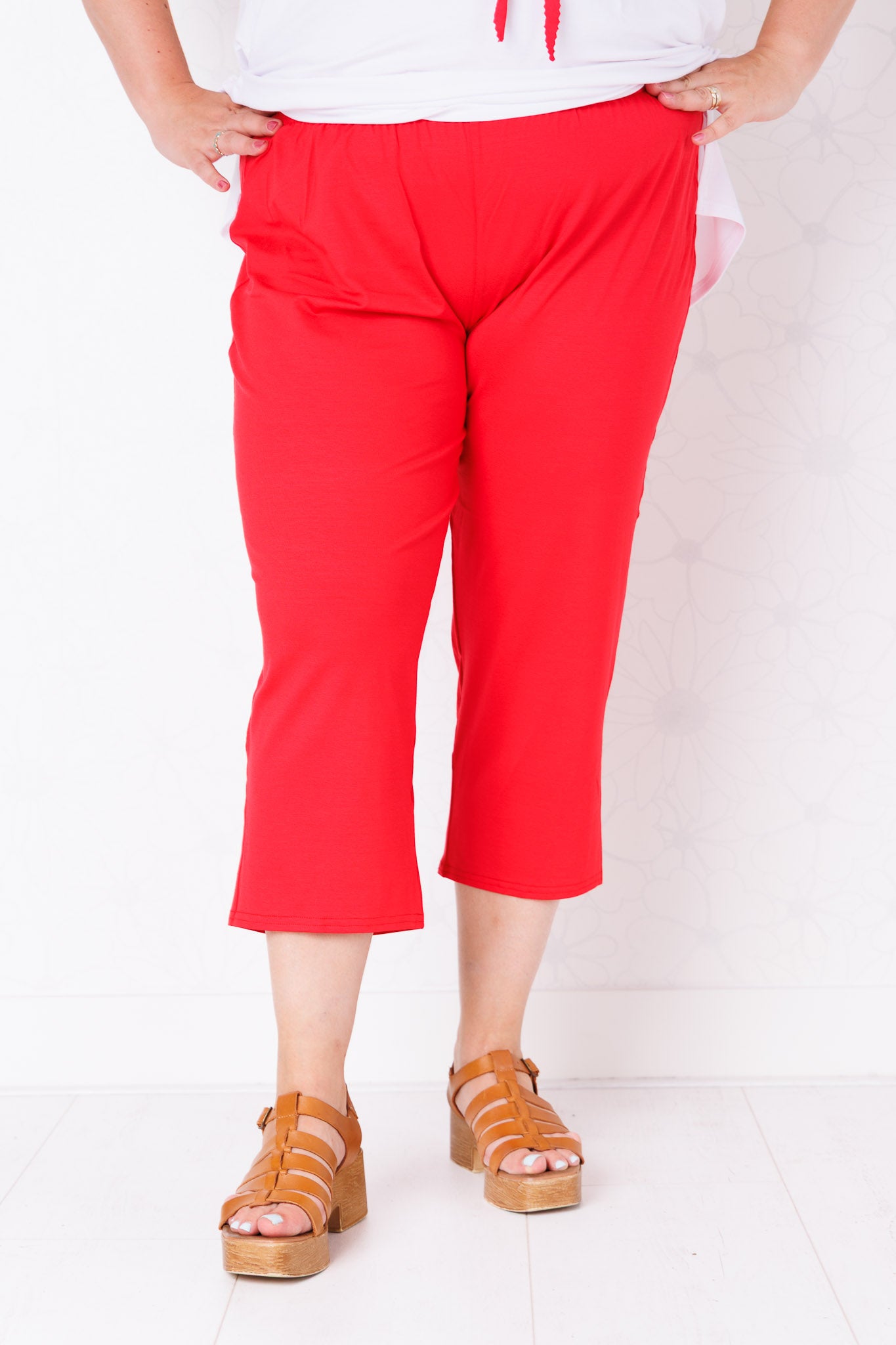 Driekwart klassieke broek | Viscose | ca. 56 cm binnenbeenlengte