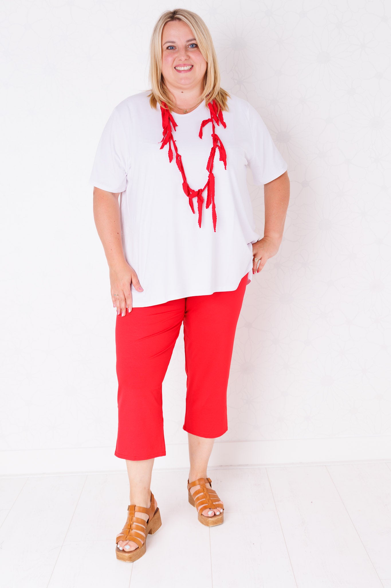 Driekwart klassieke broek | Viscose | ca. 56 cm binnenbeenlengte