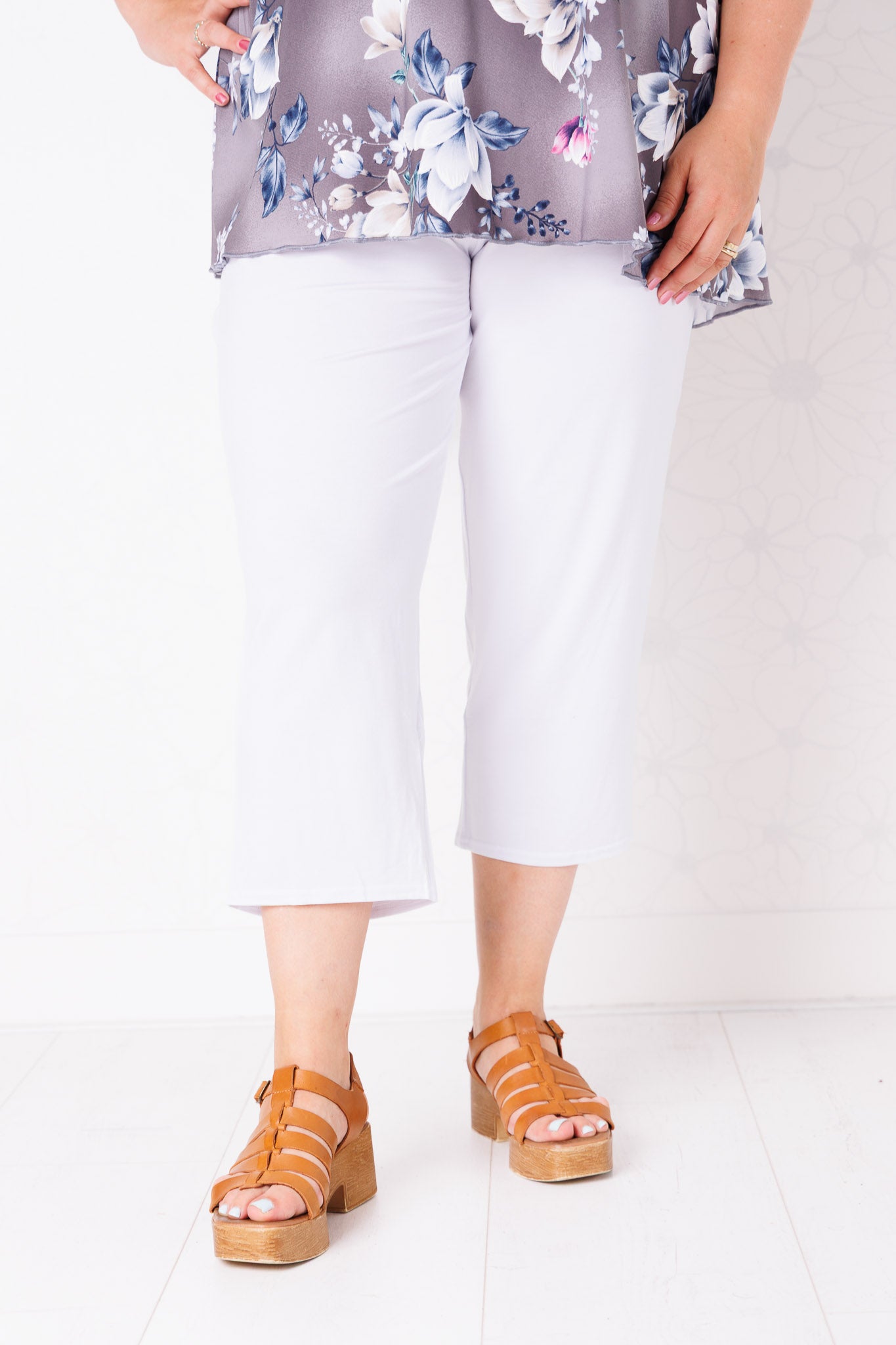 Driekwart klassieke broek | Viscose | ca. 56 cm binnenbeenlengte