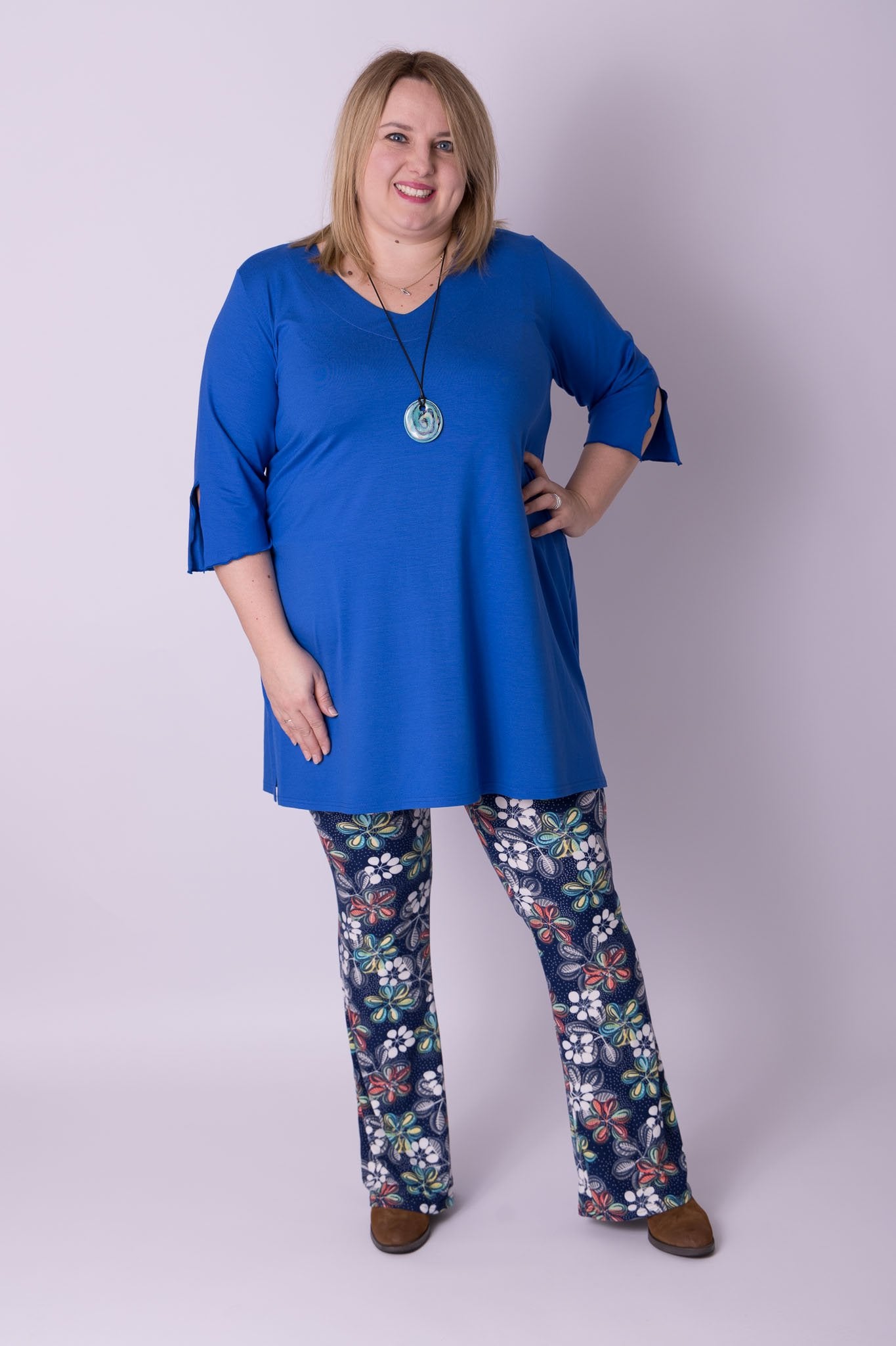 Flared legging lange pijpen kimo maten 48-60