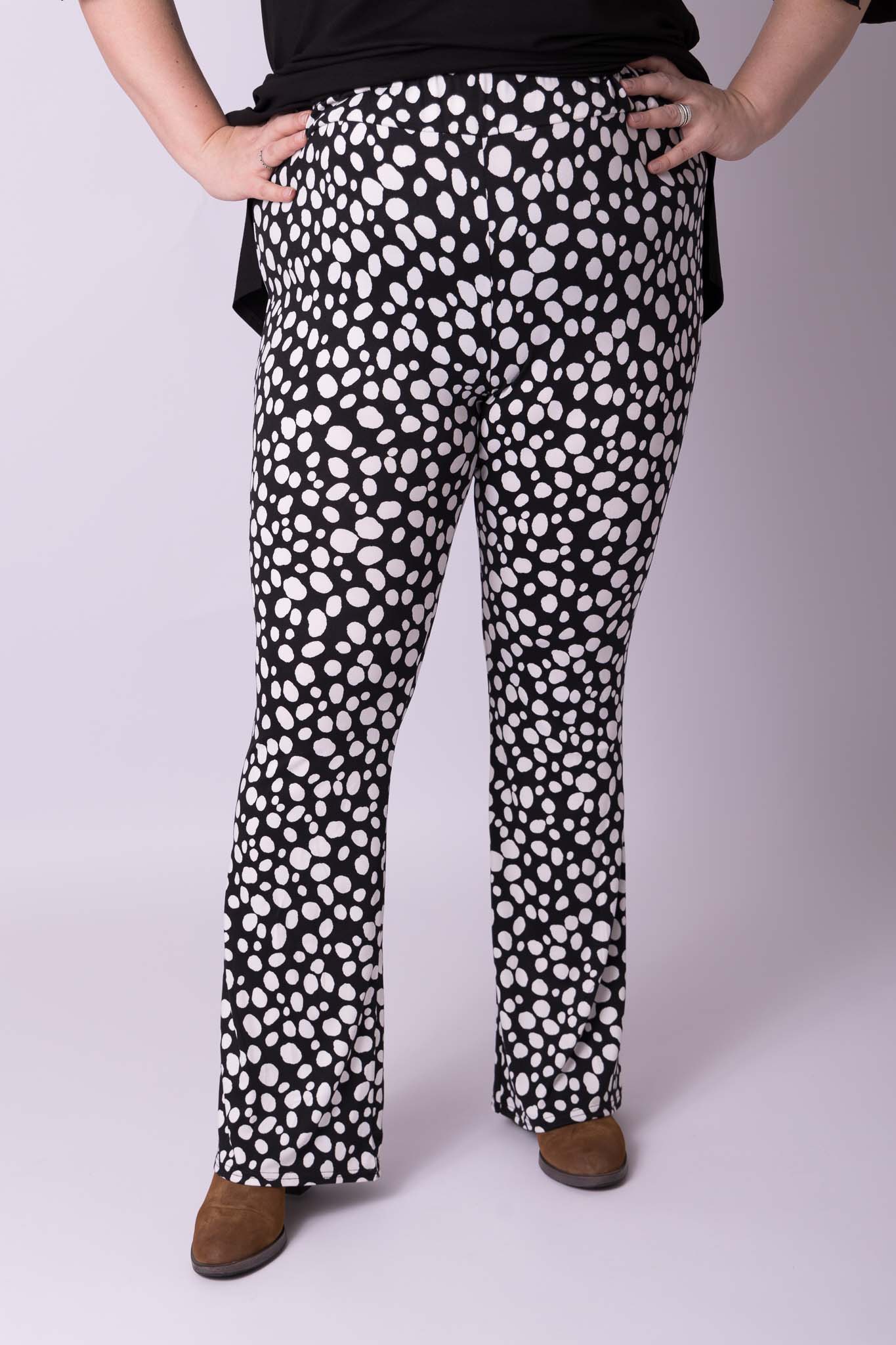 Flared legging lange pijpen kimo maten 48-60