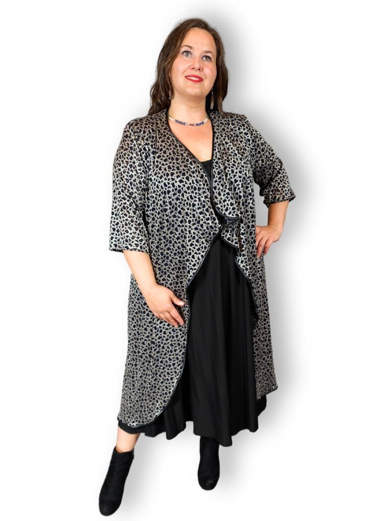 Lange vest golvend goudkleurig