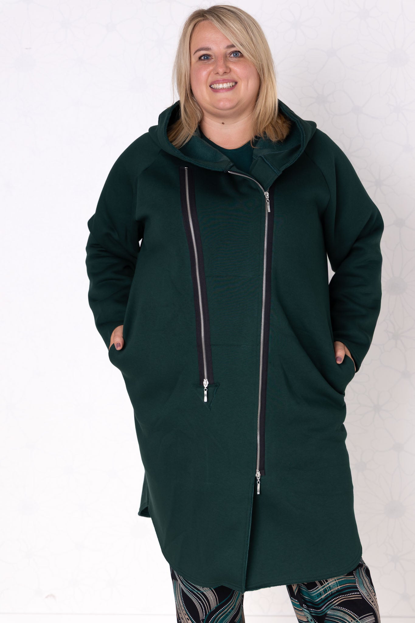 Tussenjas Joke met capuchon | Recht-model | Katoen | 110cm