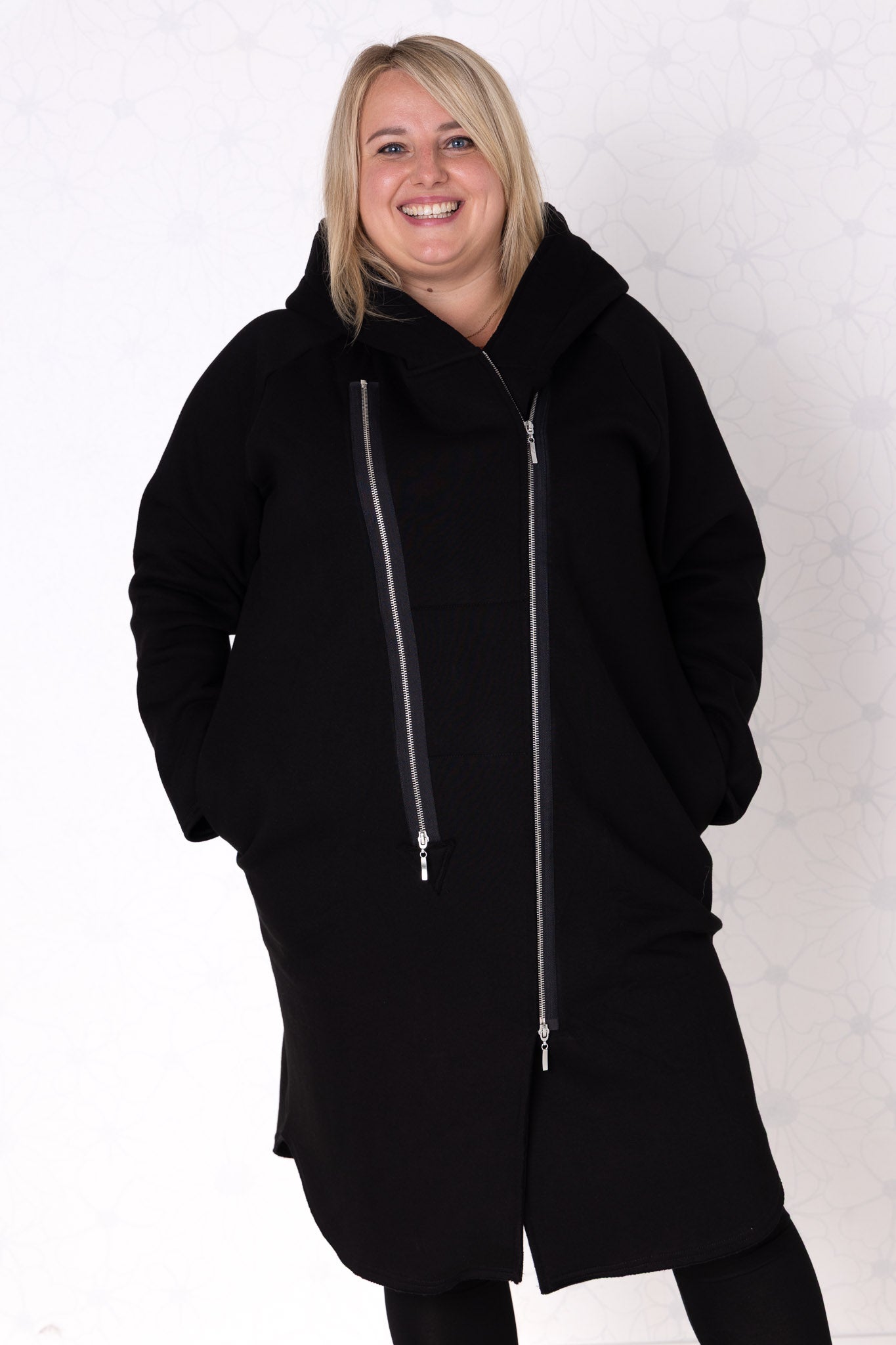 Tussenjas Joke met capuchon | Recht-model | Katoen | 110cm