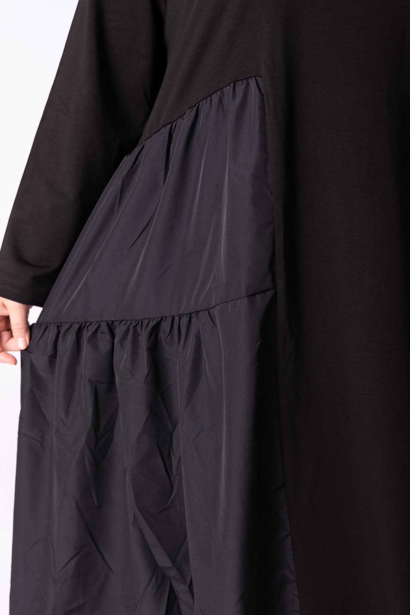 Jurk Annelieze zwart ca 115 cm lang maat 54-58