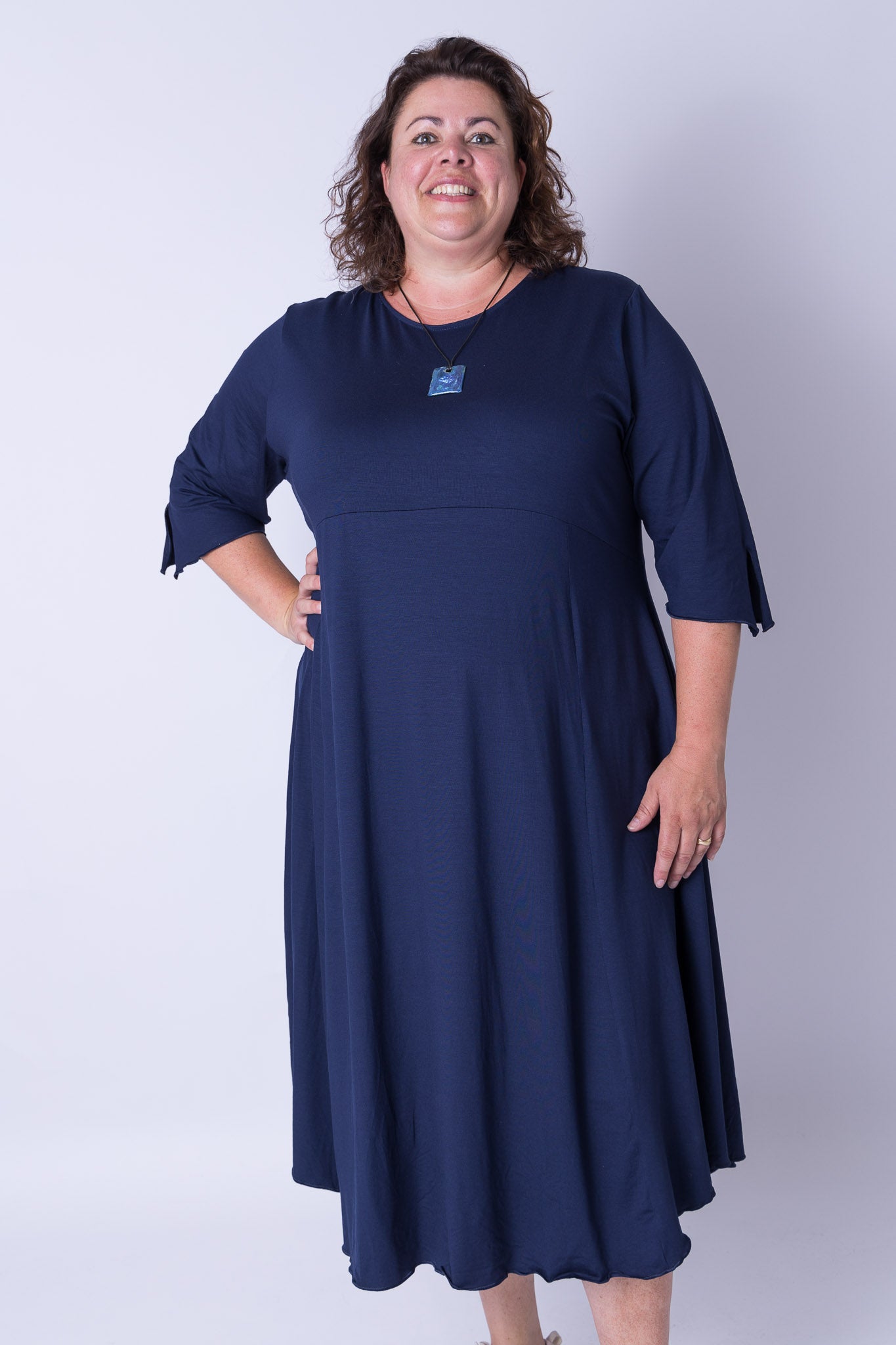Jurk Everdien ca 125 cm viscose