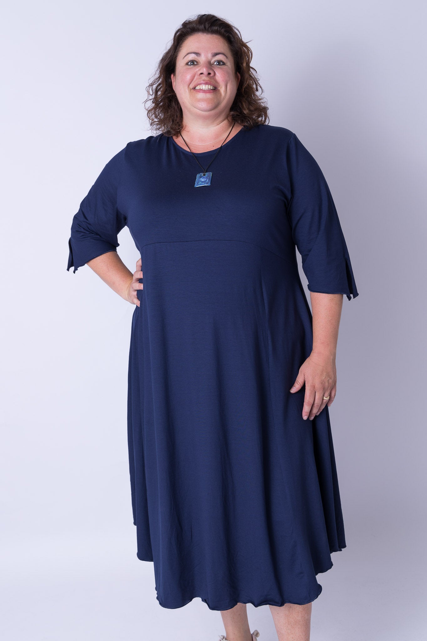 Jurk Everdien ca 125 cm viscose