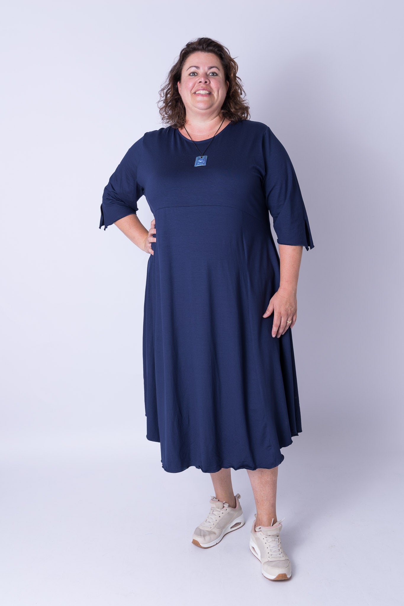 Jurk Everdien ca 125 cm viscose
