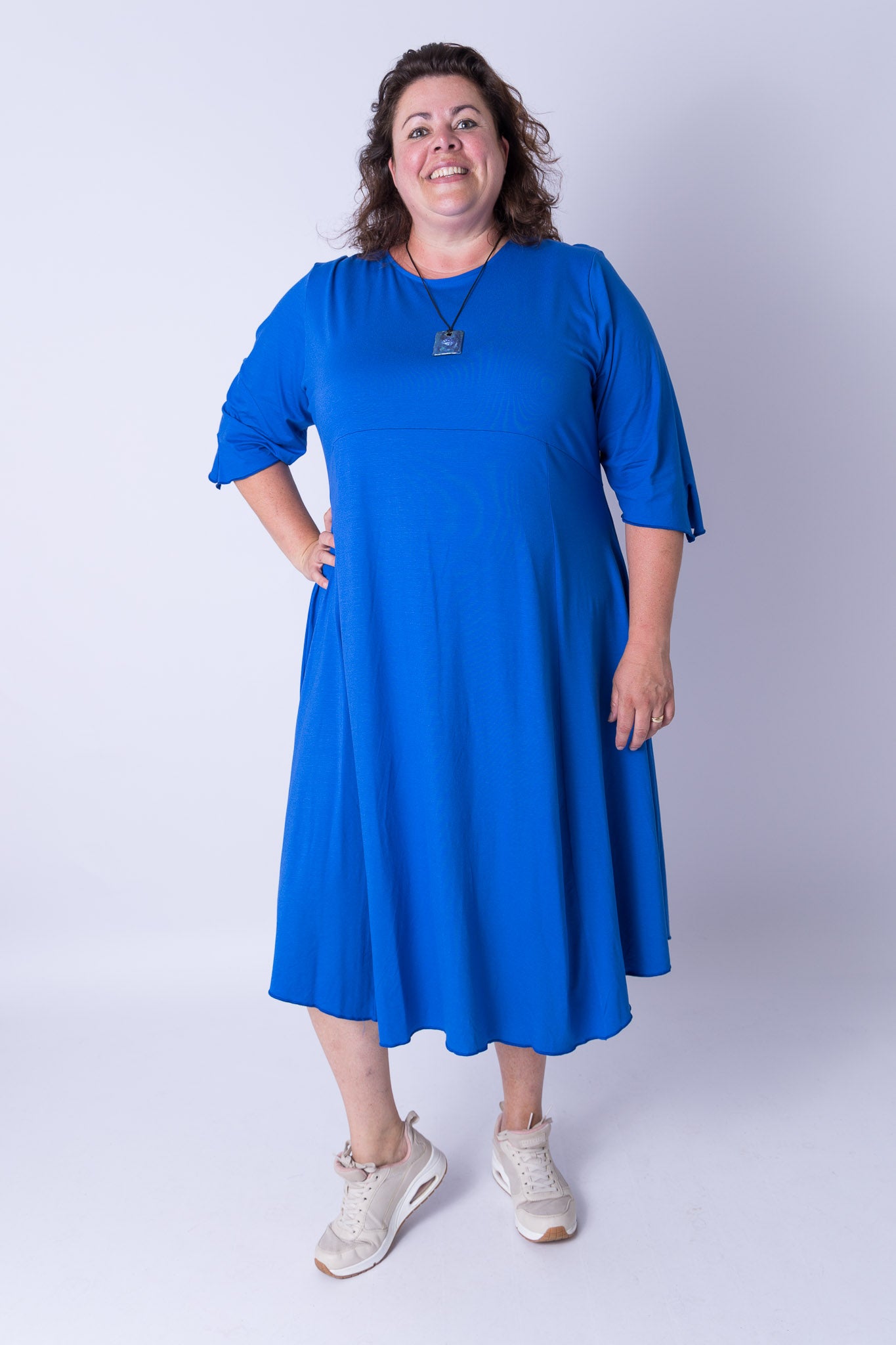 Jurk Everdien ca 125 cm viscose