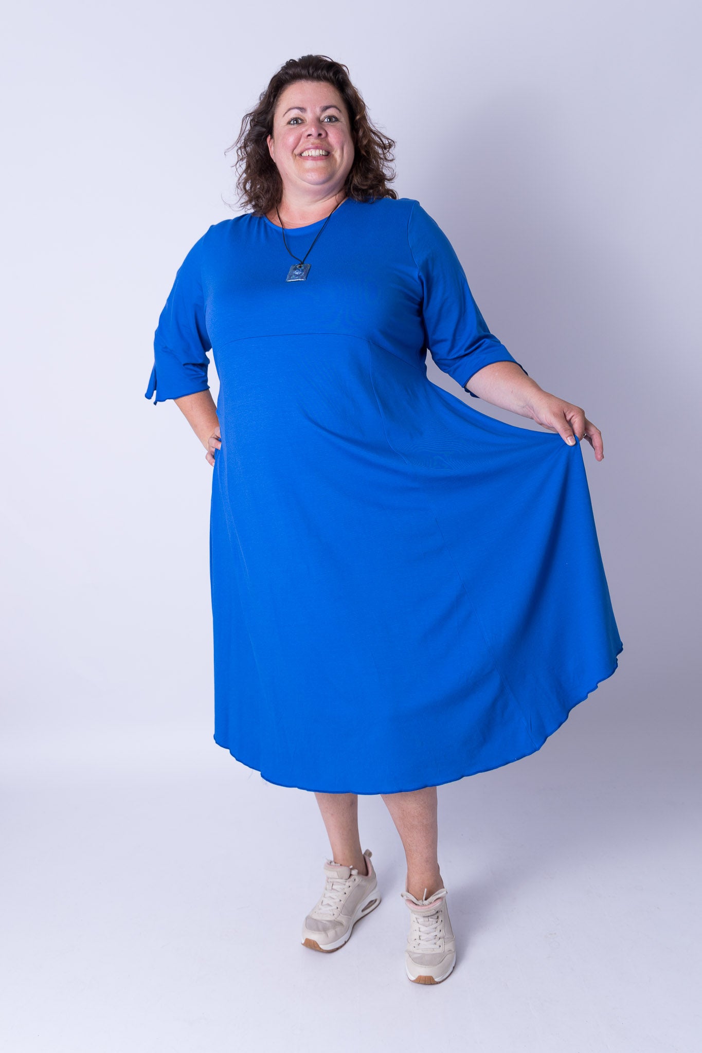 Jurk Everdien ca 125 cm viscose