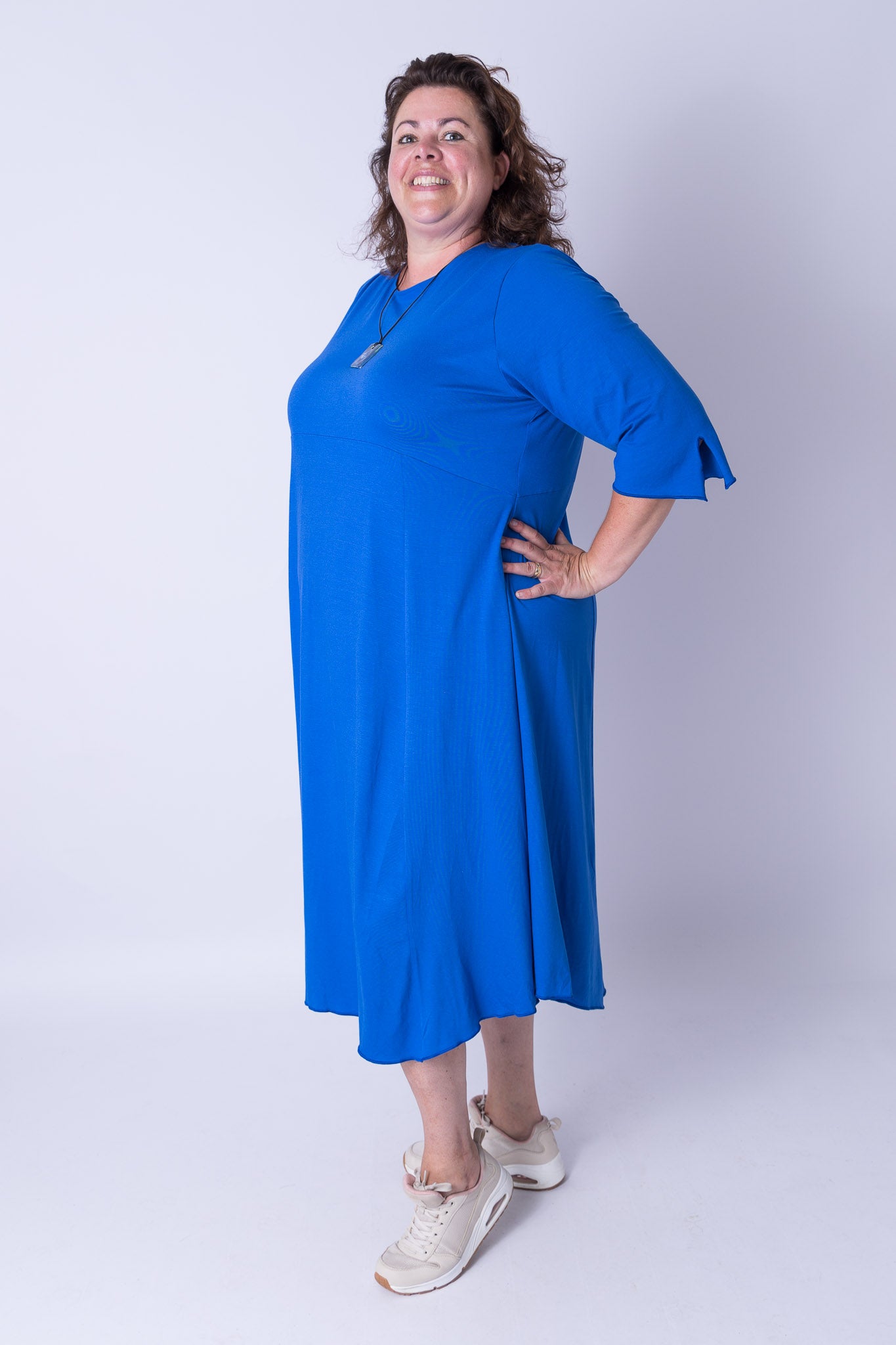 Jurk Everdien ca 125 cm viscose