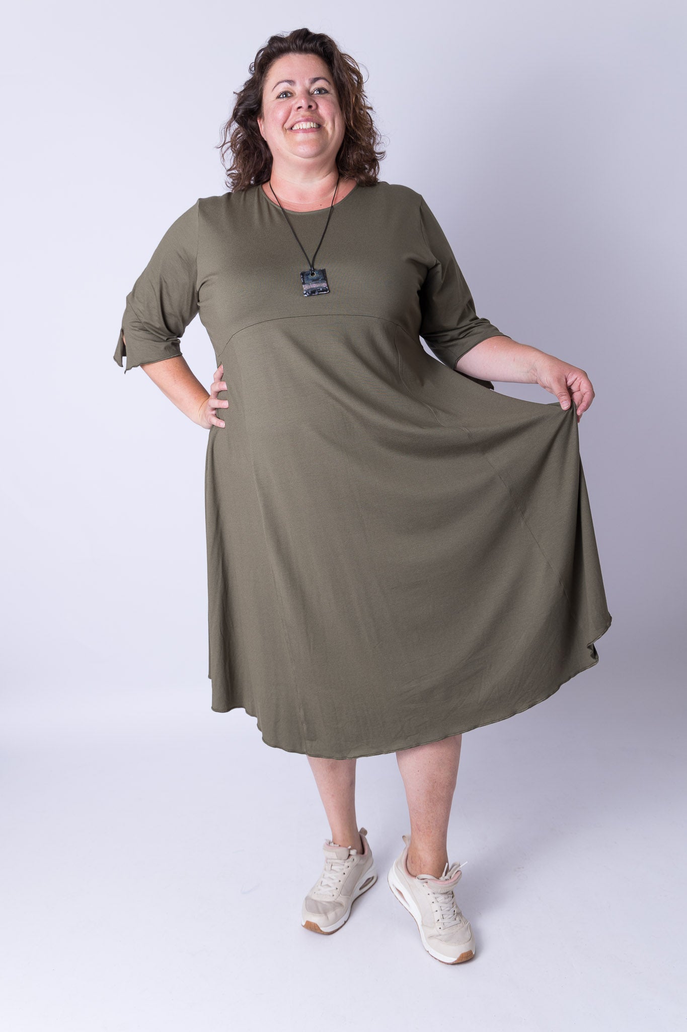 Jurk Everdien ca 125 cm viscose