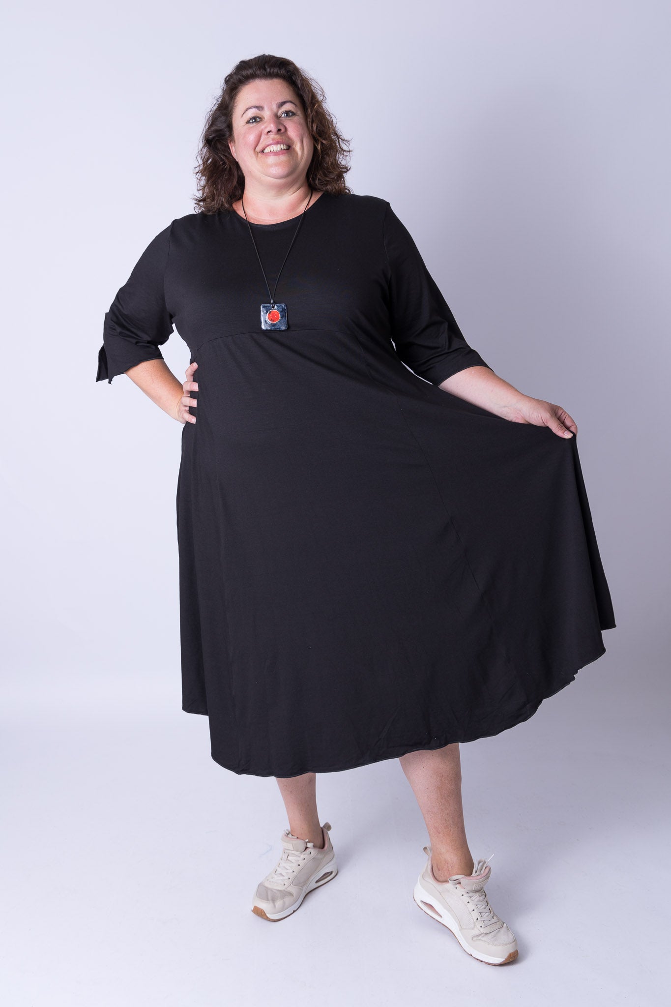 Jurk Everdien ca 125 cm viscose