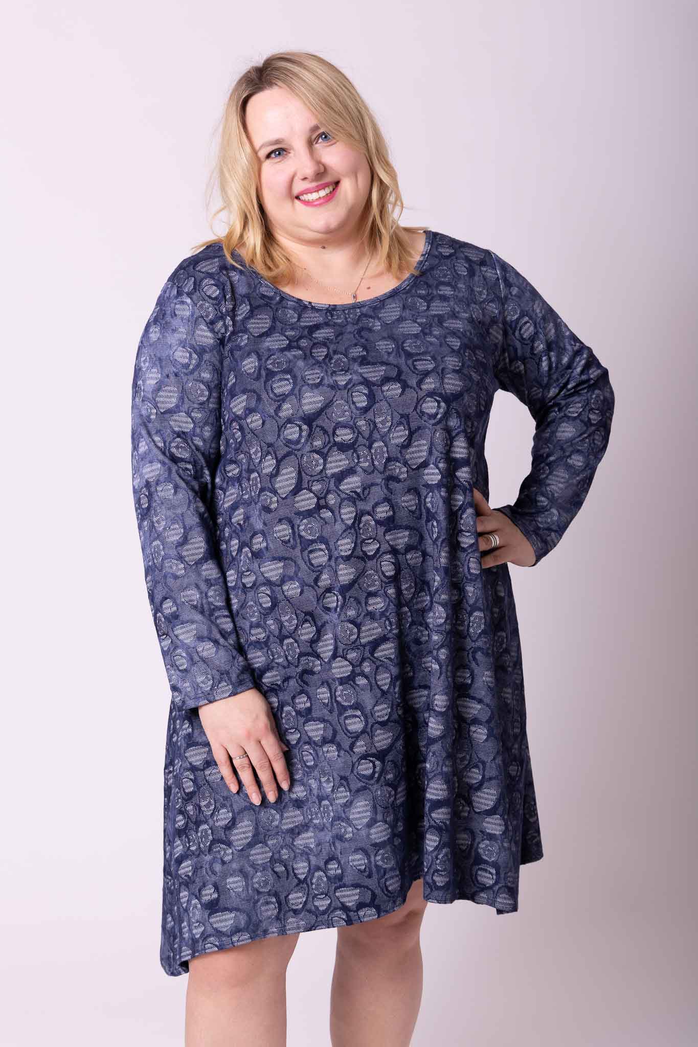 Tuniek / jurk Tanja A-lijn ruime decolette ca 100 cm