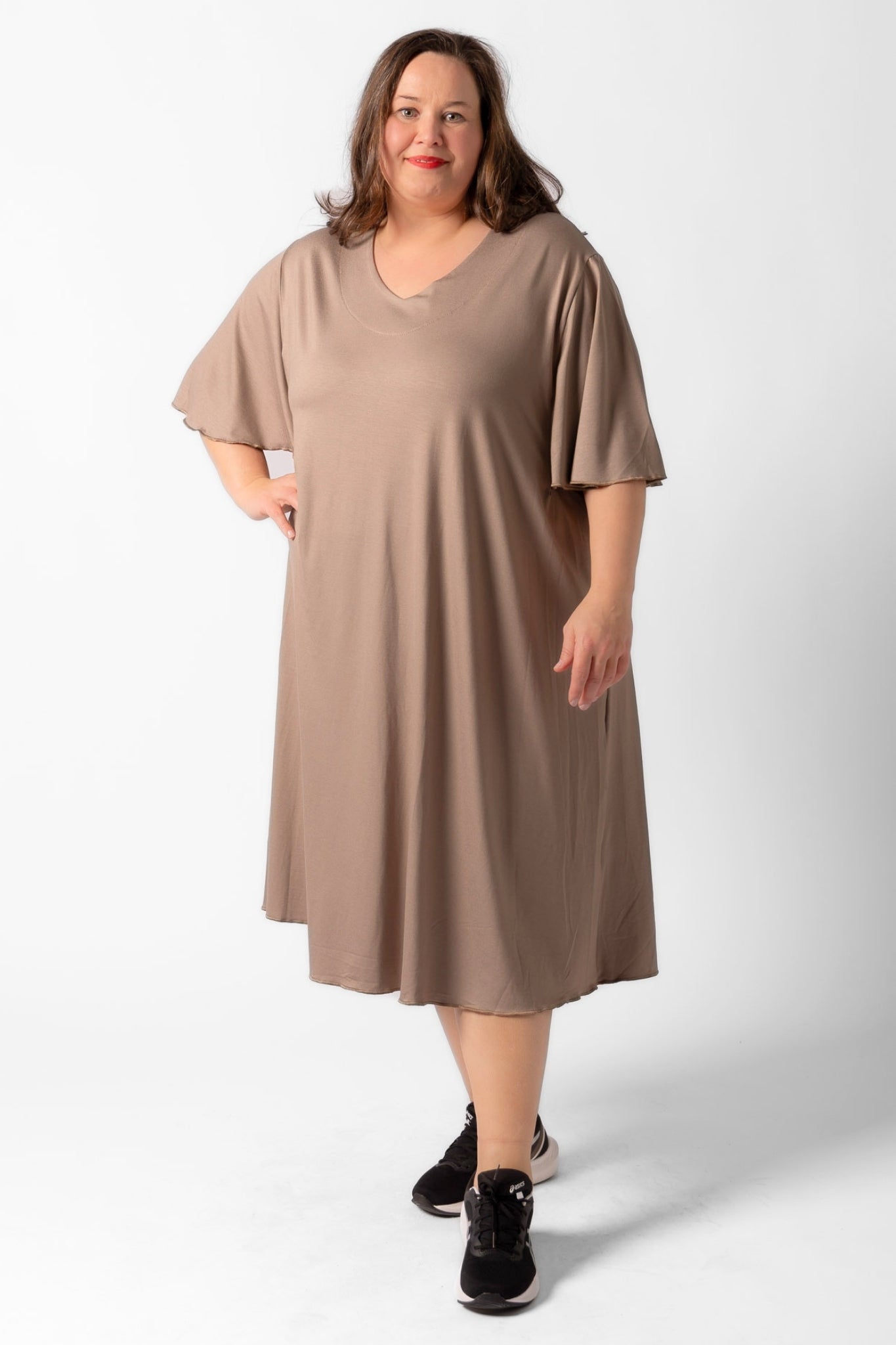 Jurk Karin 110cm | A-lijn | Viscose | Vlindermouw