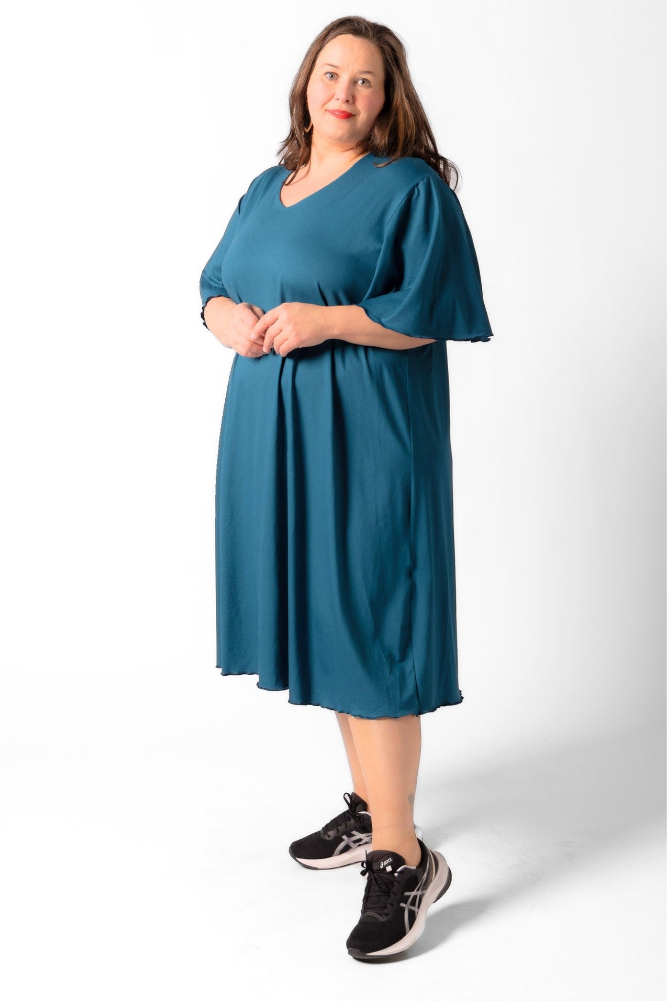 Jurk Karin 110cm | A-lijn | Viscose | Vlindermouw
